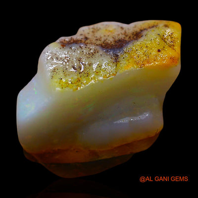 Natural Untreated Fire Opal Loose Gemstone Fancy Rough From Australia 7.00 Cts 17x10x8 mm RF-245