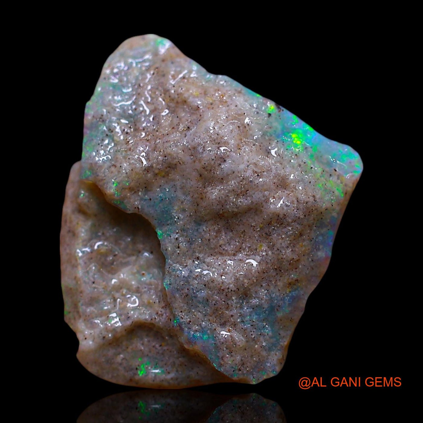 Natural Untreated Fire Opal Loose Gemstone Fancy Rough From Australia 4.00 Cts 15x13x4 mm RF-249