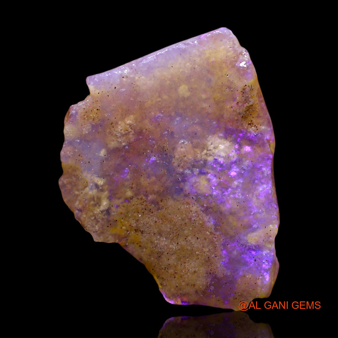 Natural Untreated Fire Opal Loose Gemstone Fancy Rough From Australia 3.00 Cts 17x13x3 mm RF-250