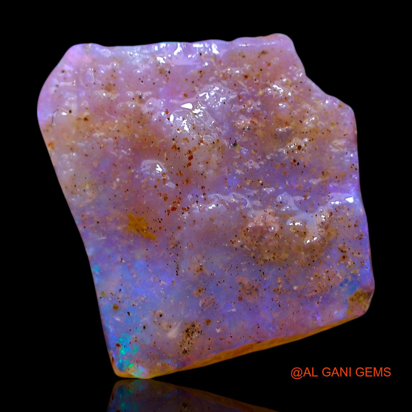 3.00 Cts Natural Australian Fire Opal Loose Gemstone Fancy Rough 15x13x2 mm RF-253