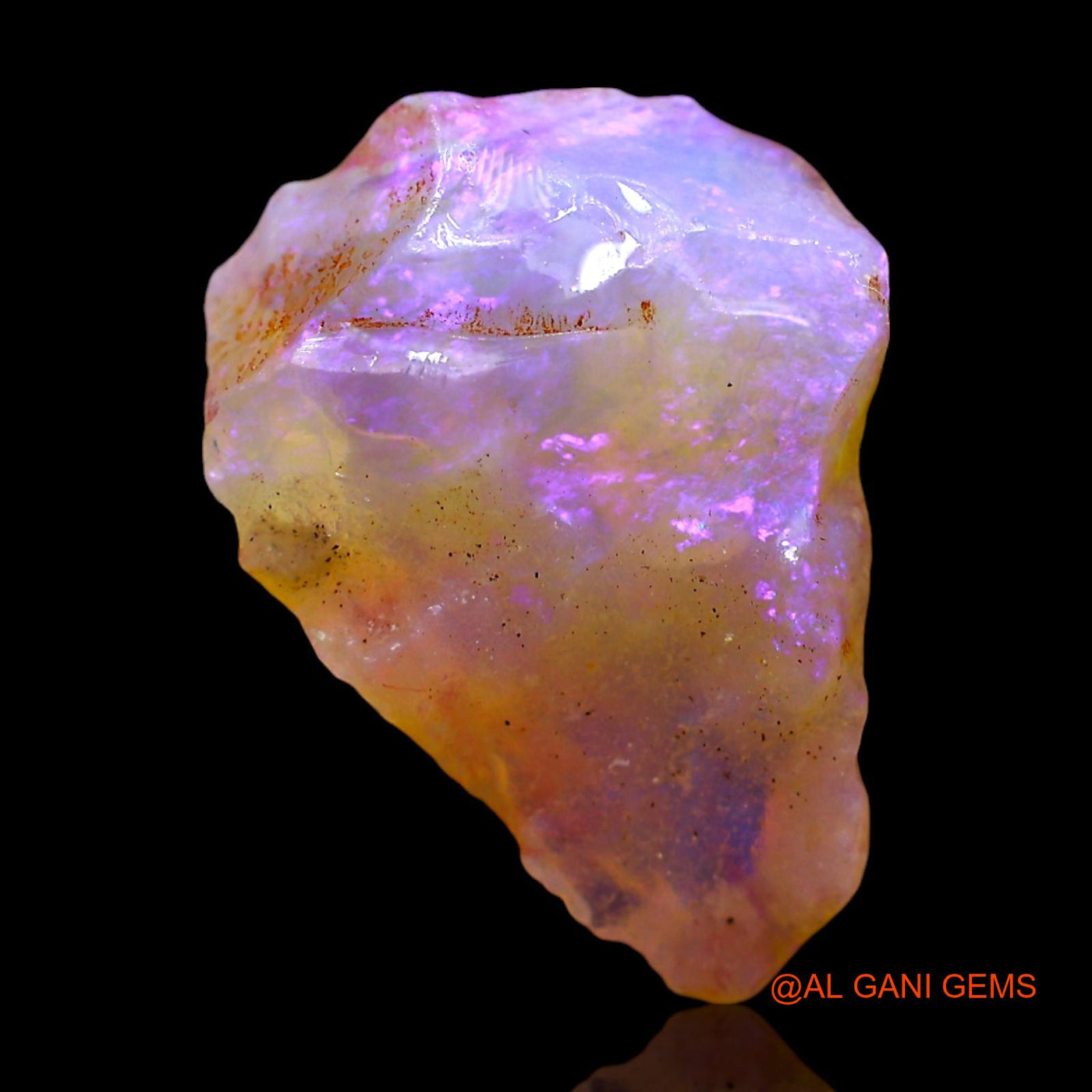 3.00 Cts Natural Australian Fire Opal Loose Gemstone Fancy Rough 16x11x4 mm RF-255