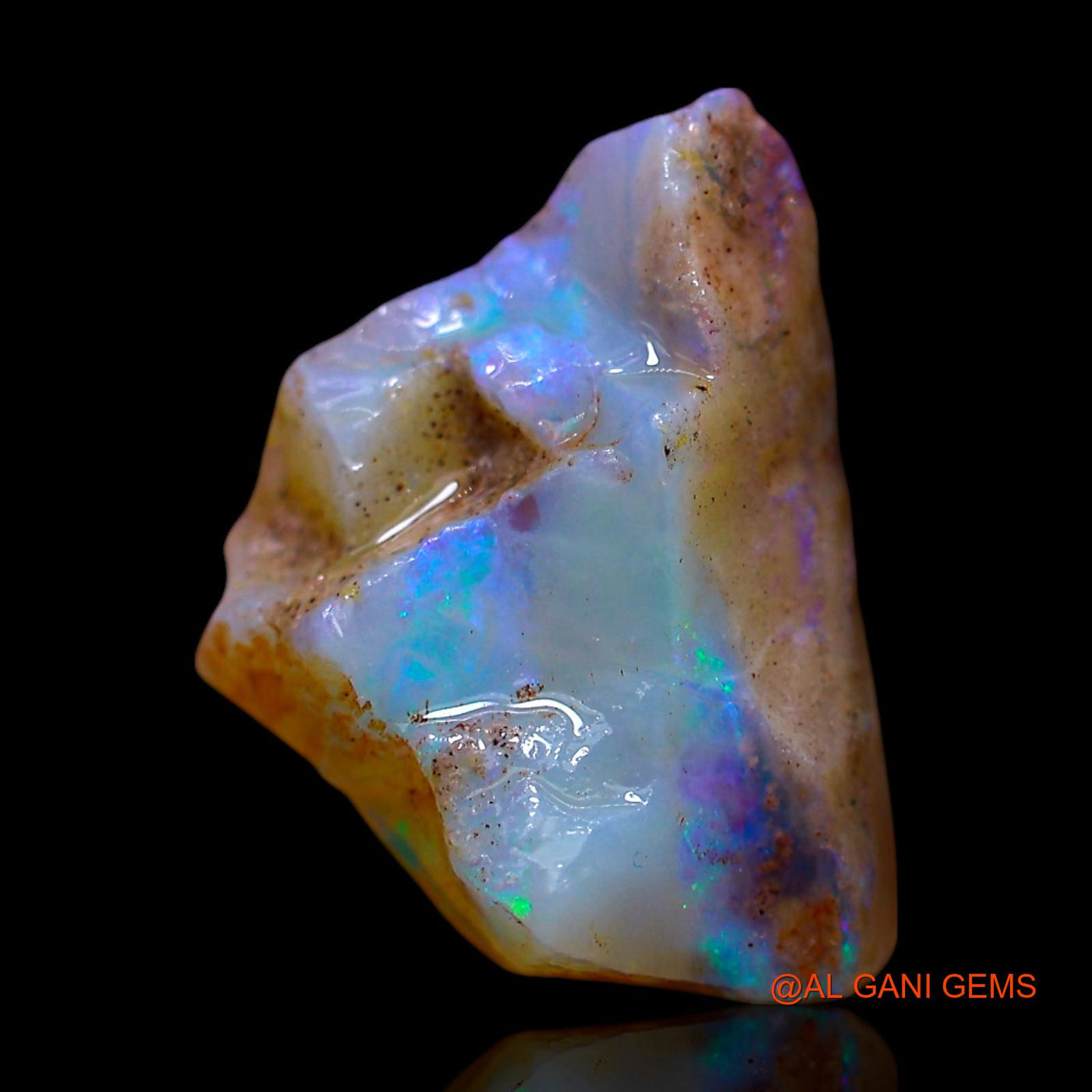 Natural Untreated Fire Opal Loose Gemstone Fancy Rough From Australia 5.00 Cts 15x11x8 mm RF-266