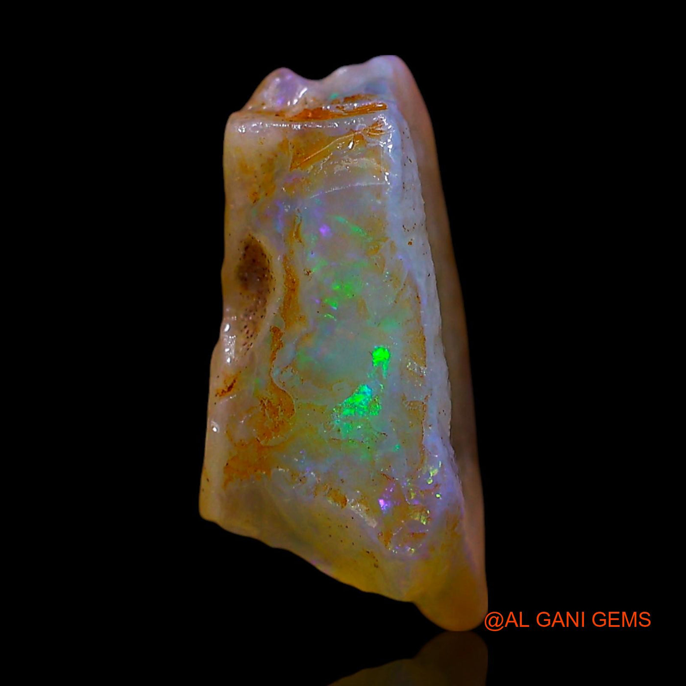 5.00 Cts Natural Australian Fire Opal Loose Gemstone Fancy Rough 13x11x6 mm RF-270