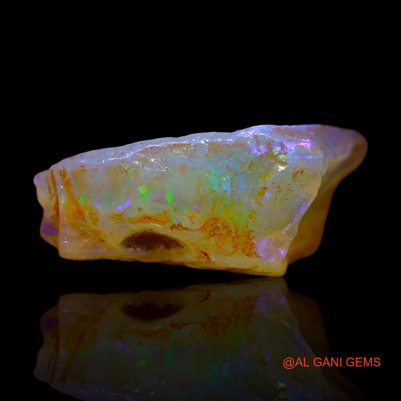 5.00 Cts Natural Australian Fire Opal Loose Gemstone Fancy Rough 13x11x6 mm RF-270
