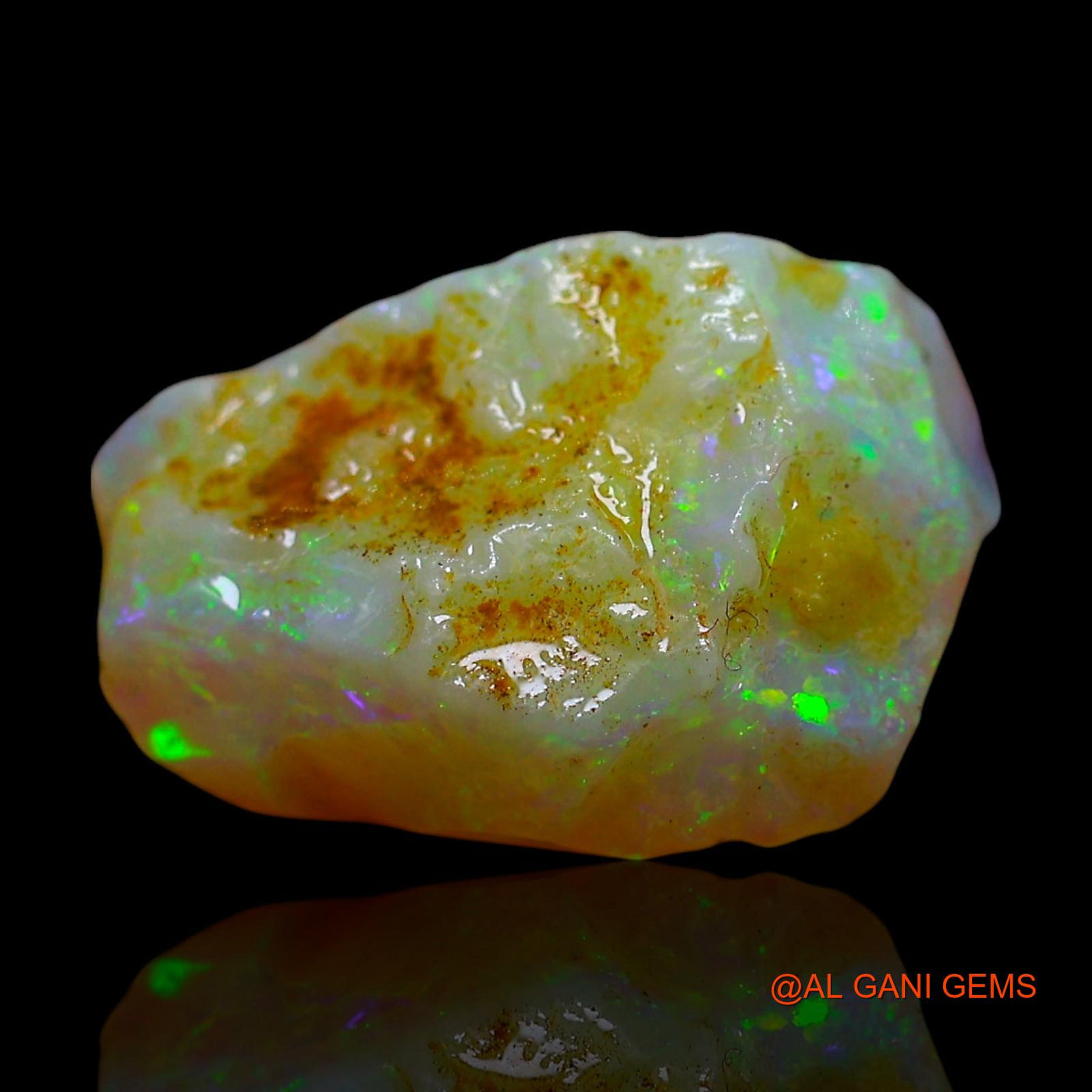 Natural Fire Opal Gemstone 5.00 Cts Loose Fancy Rough From Australia 15x9x6 mm RF-272