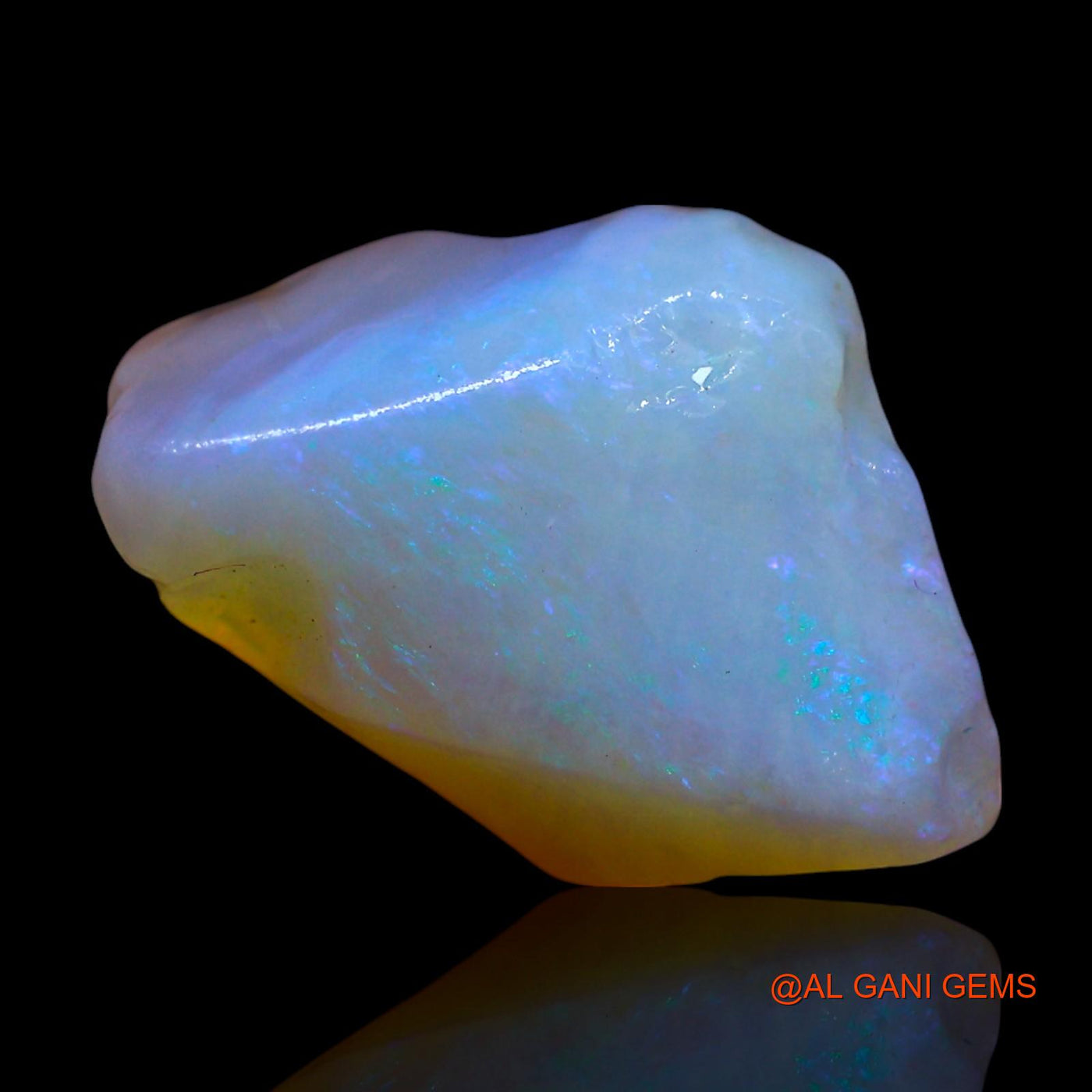 Natural Fire Opal Gemstone 6.00 Cts Loose Fancy Rough From Australia 16x11x8 mm RF-275