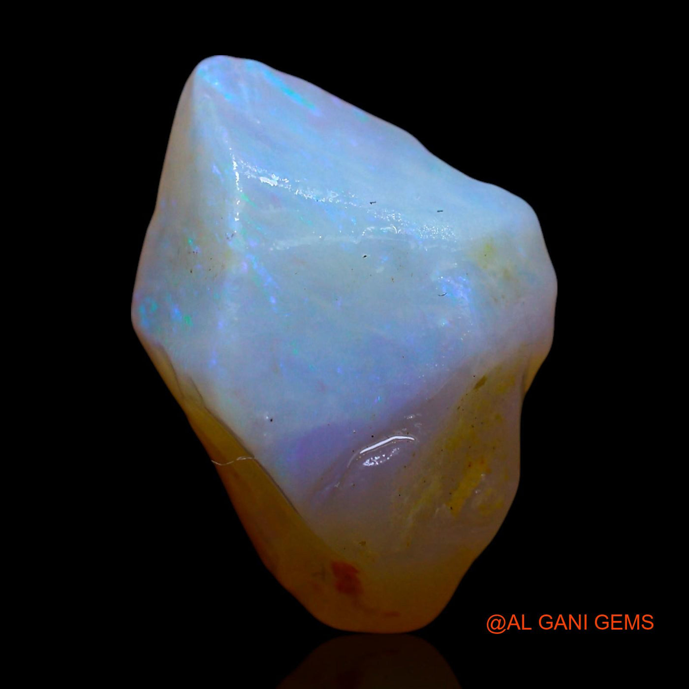 Natural Fire Opal Gemstone 6.00 Cts Loose Fancy Rough From Australia 16x11x8 mm RF-275