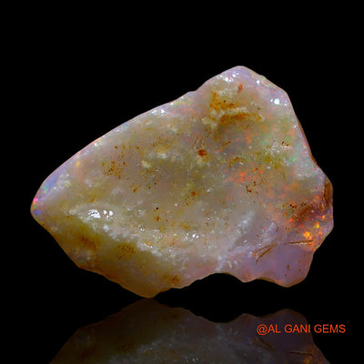 Natural Fire Opal Gemstone 2.00 Cts Loose Fancy Rough From Australia 15x12x3 mm RF-277