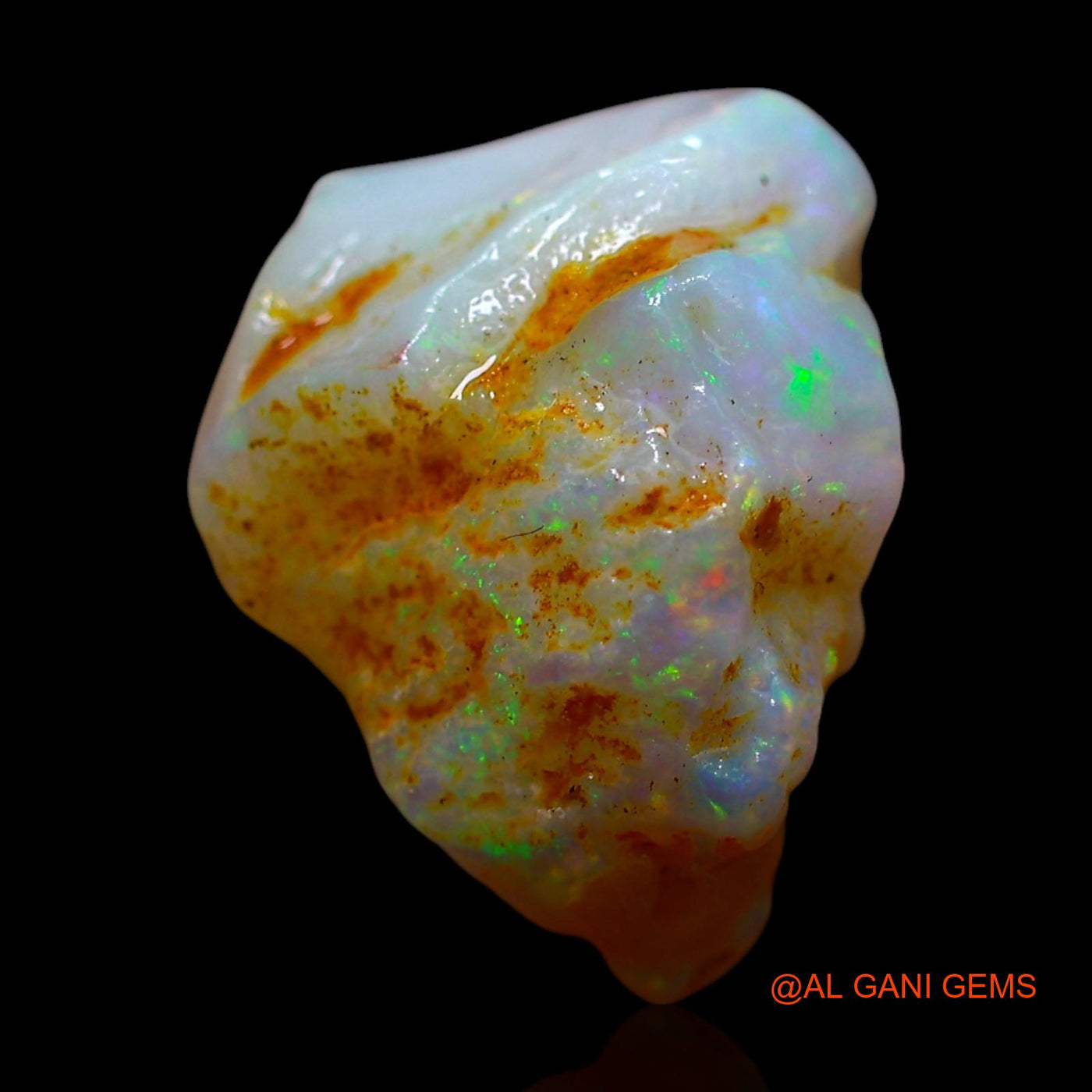 Natural Fire Opal Gemstone 6.00 Cts Loose Fancy Rough From Australia 14x10x10 mm RF-278