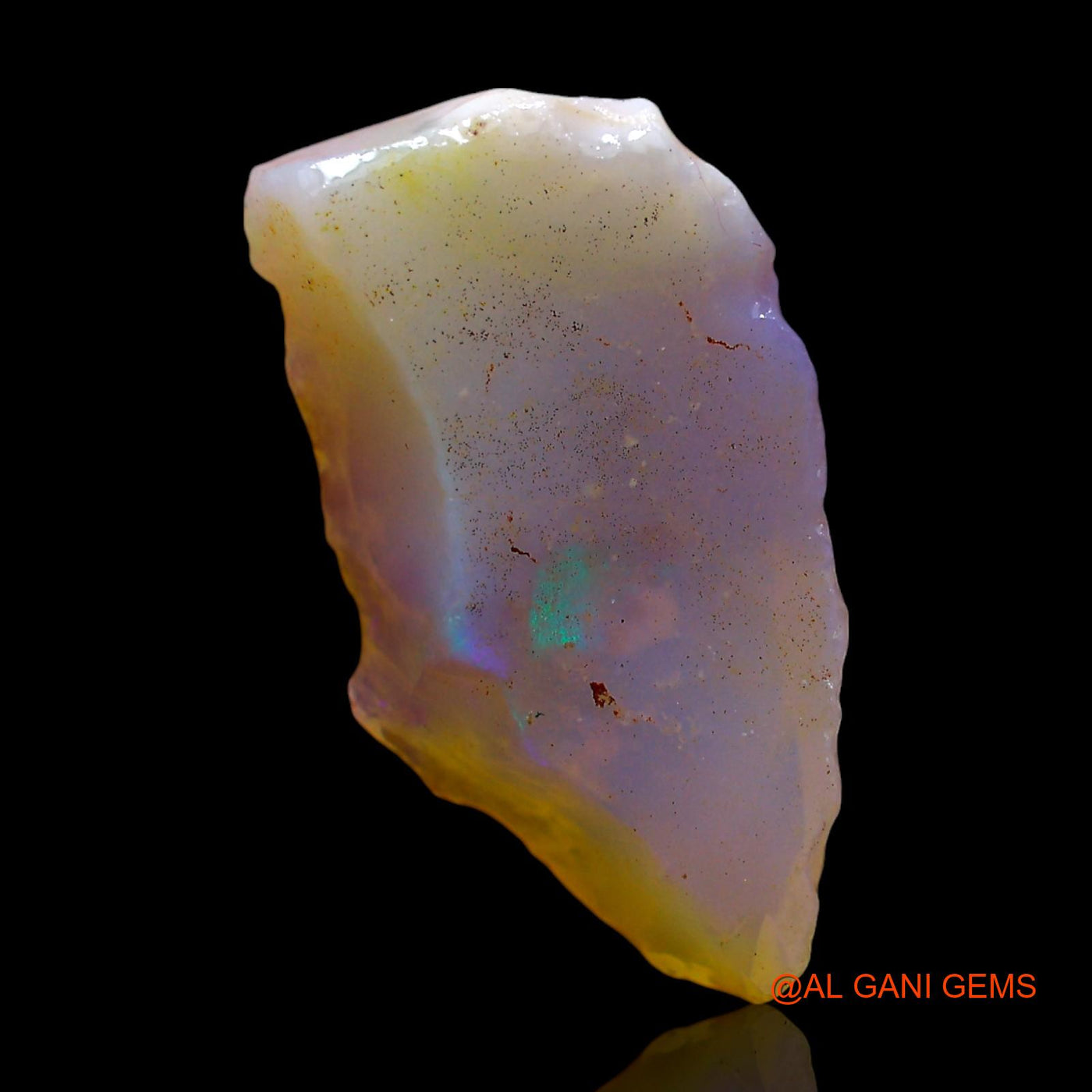 Natural Fire Opal Gemstone 3.00 Cts Loose Fancy Rough From Australia 17x9x4 mm RF-284