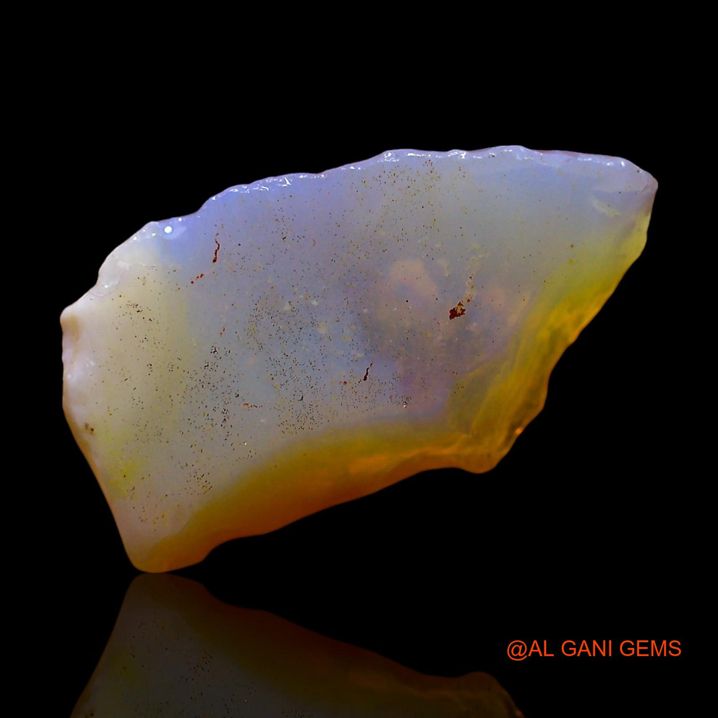 Natural Fire Opal Gemstone 3.00 Cts Loose Fancy Rough From Australia 17x9x4 mm RF-284