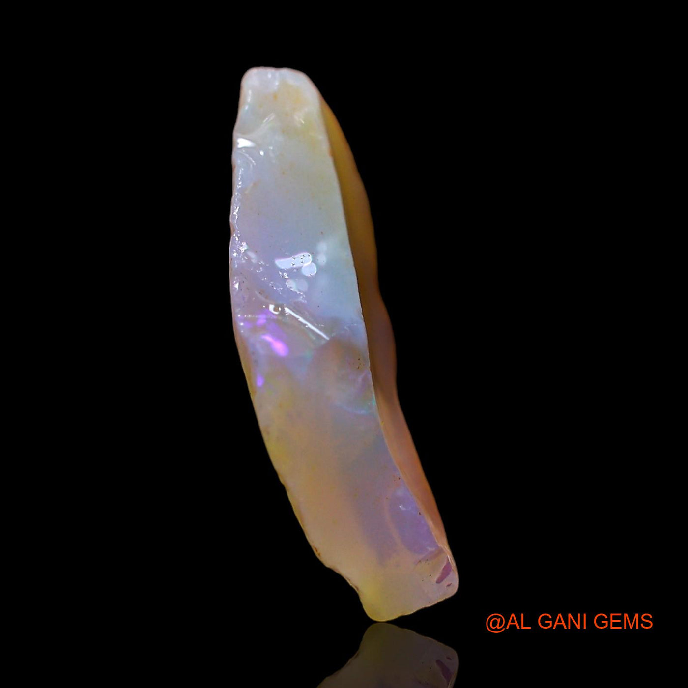 Natural Fire Opal Gemstone 3.00 Cts Loose Fancy Rough From Australia 17x9x4 mm RF-284
