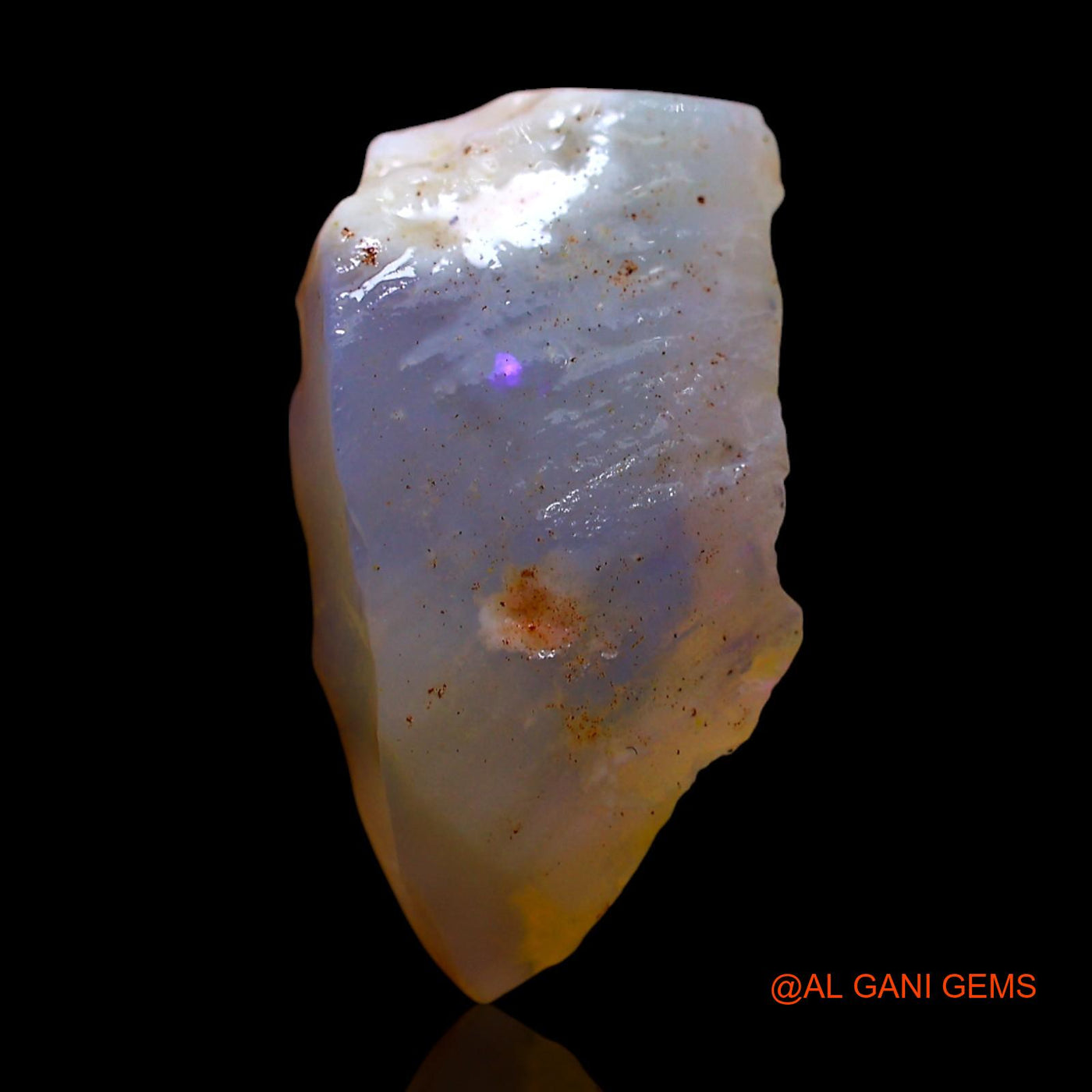 Natural Fire Opal Gemstone 3.00 Cts Loose Fancy Rough From Australia 17x9x4 mm RF-284