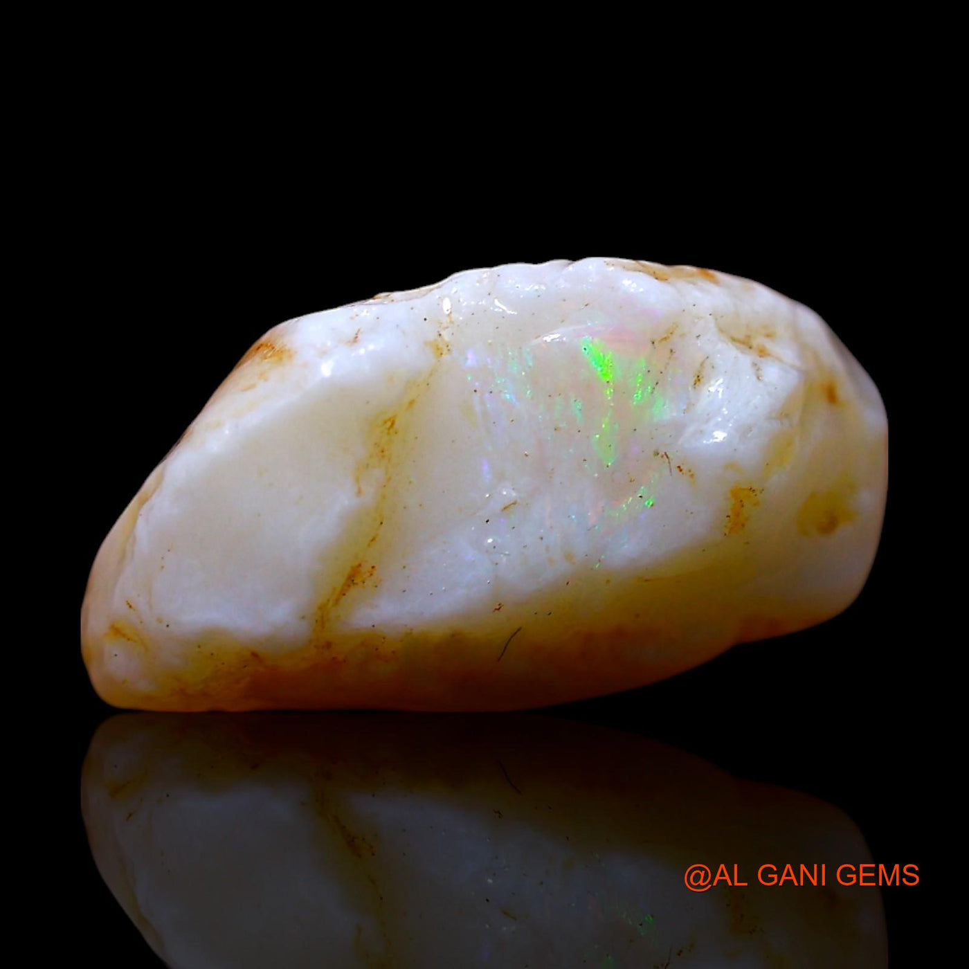 Natural Untreated Fire Opal Loose Gemstone Fancy Rough From Australia 2.00 Cts 16x10x3 mm RF-285