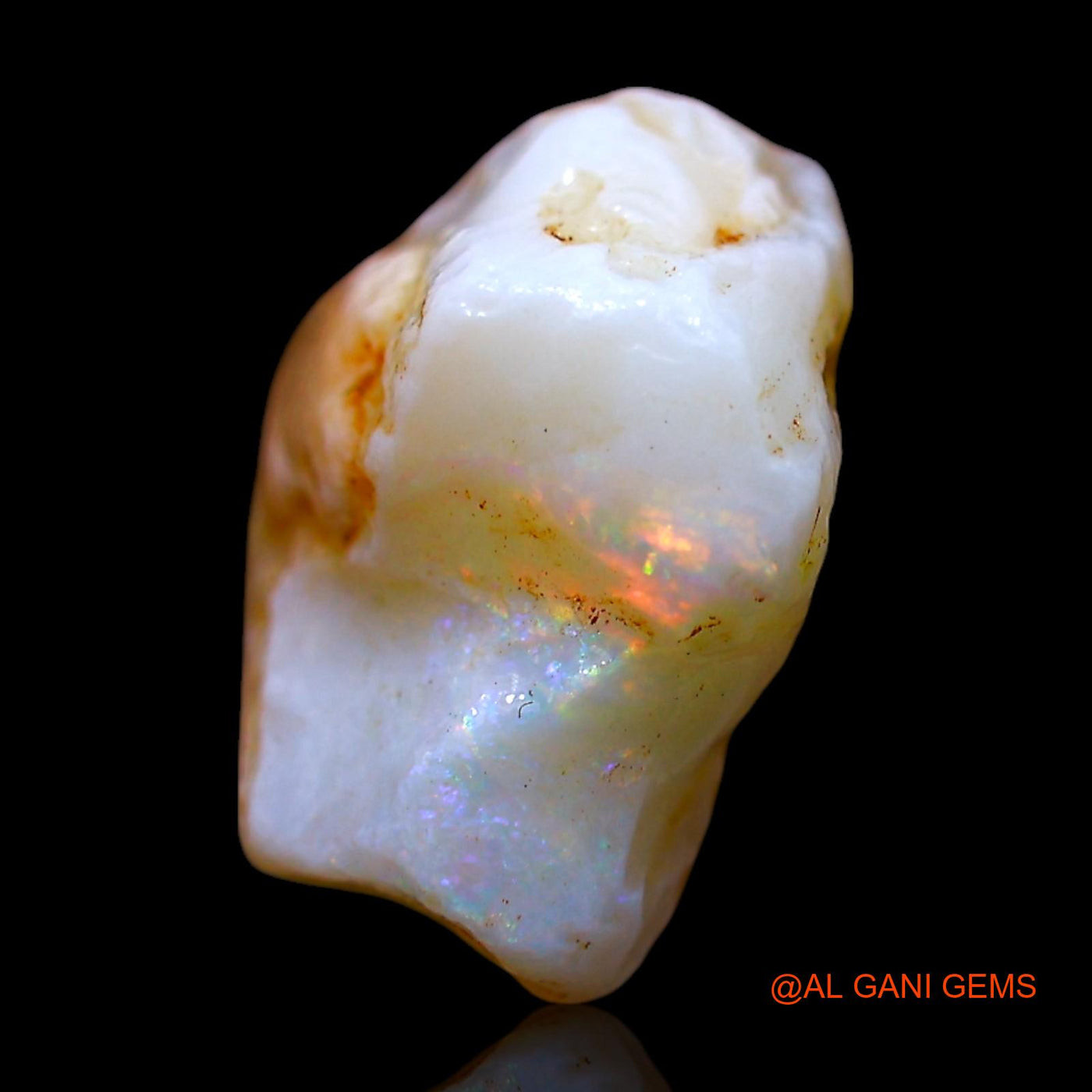 Natural Untreated Fire Opal Loose Gemstone Fancy Rough From Australia 2.00 Cts 16x10x3 mm RF-285