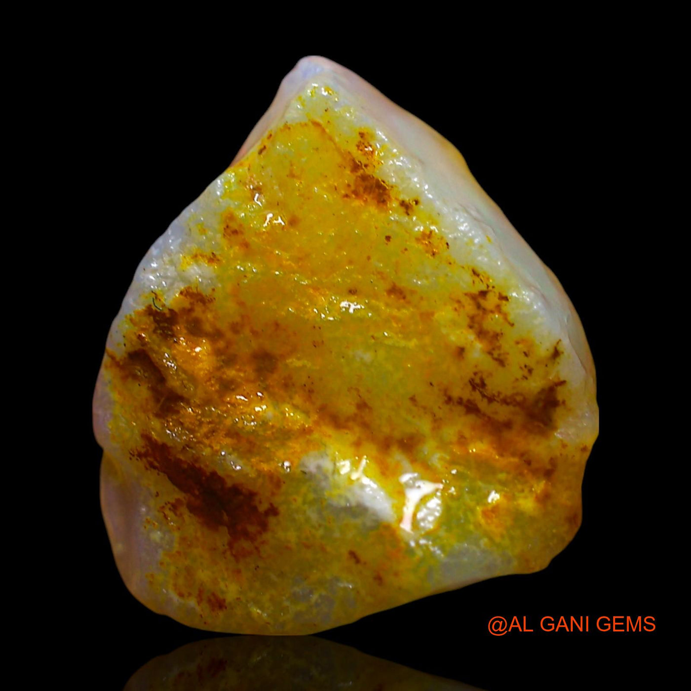 5.00 Cts Natural Australian Fire Opal Loose Gemstone Fancy Rough 14x13x6 mm RF-295