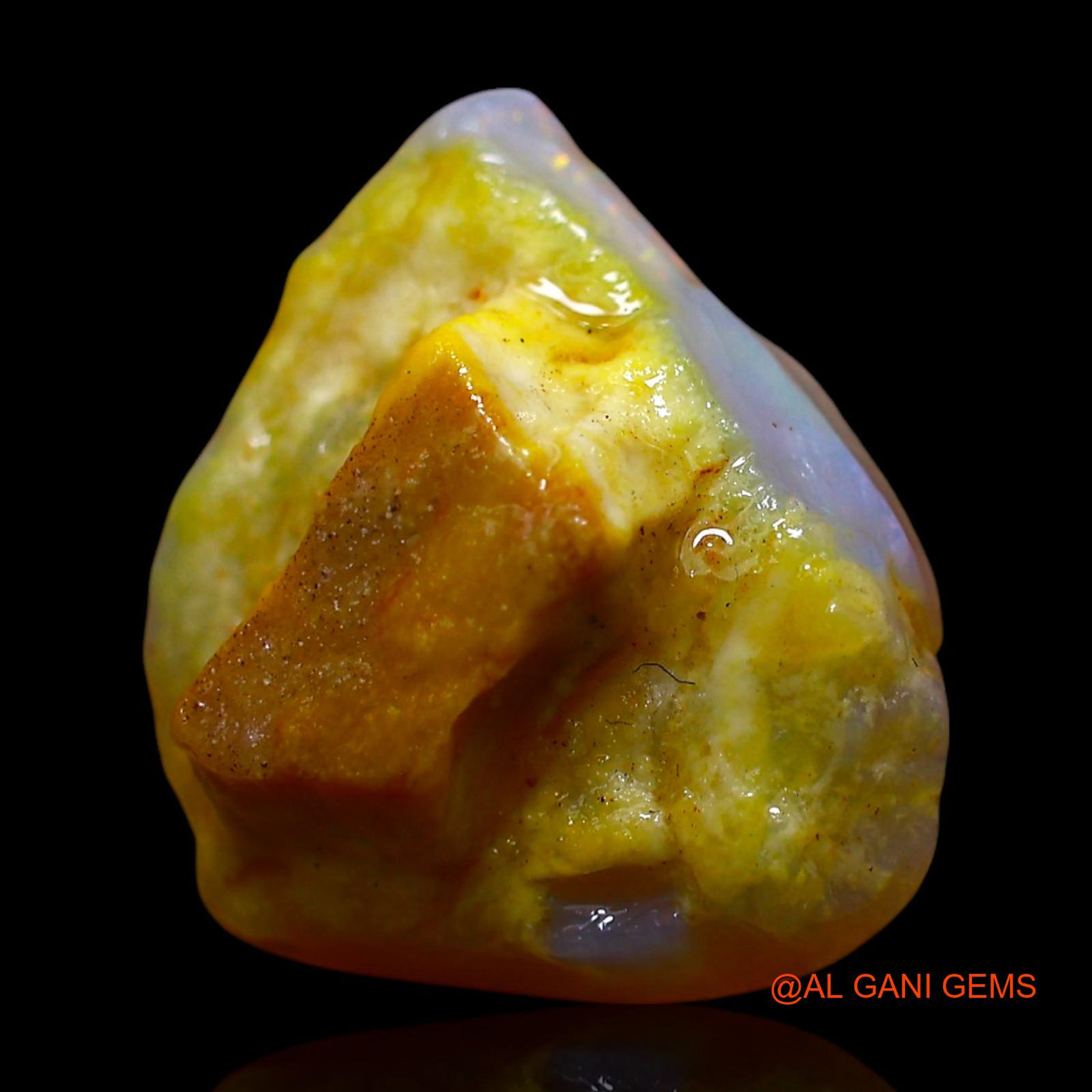 5.00 Cts Natural Australian Fire Opal Loose Gemstone Fancy Rough 14x13x6 mm RF-295