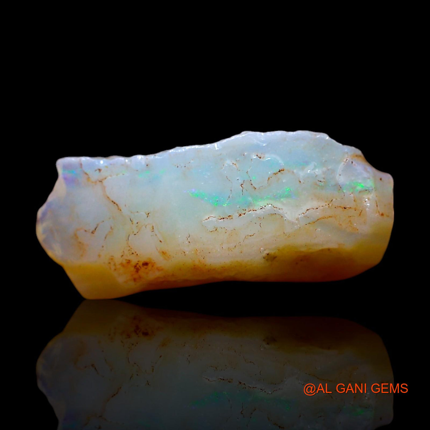 Natural Untreated Fire Opal Loose Gemstone Fancy Rough From Australia 4.00 Cts 15x6x6 mm RF-297