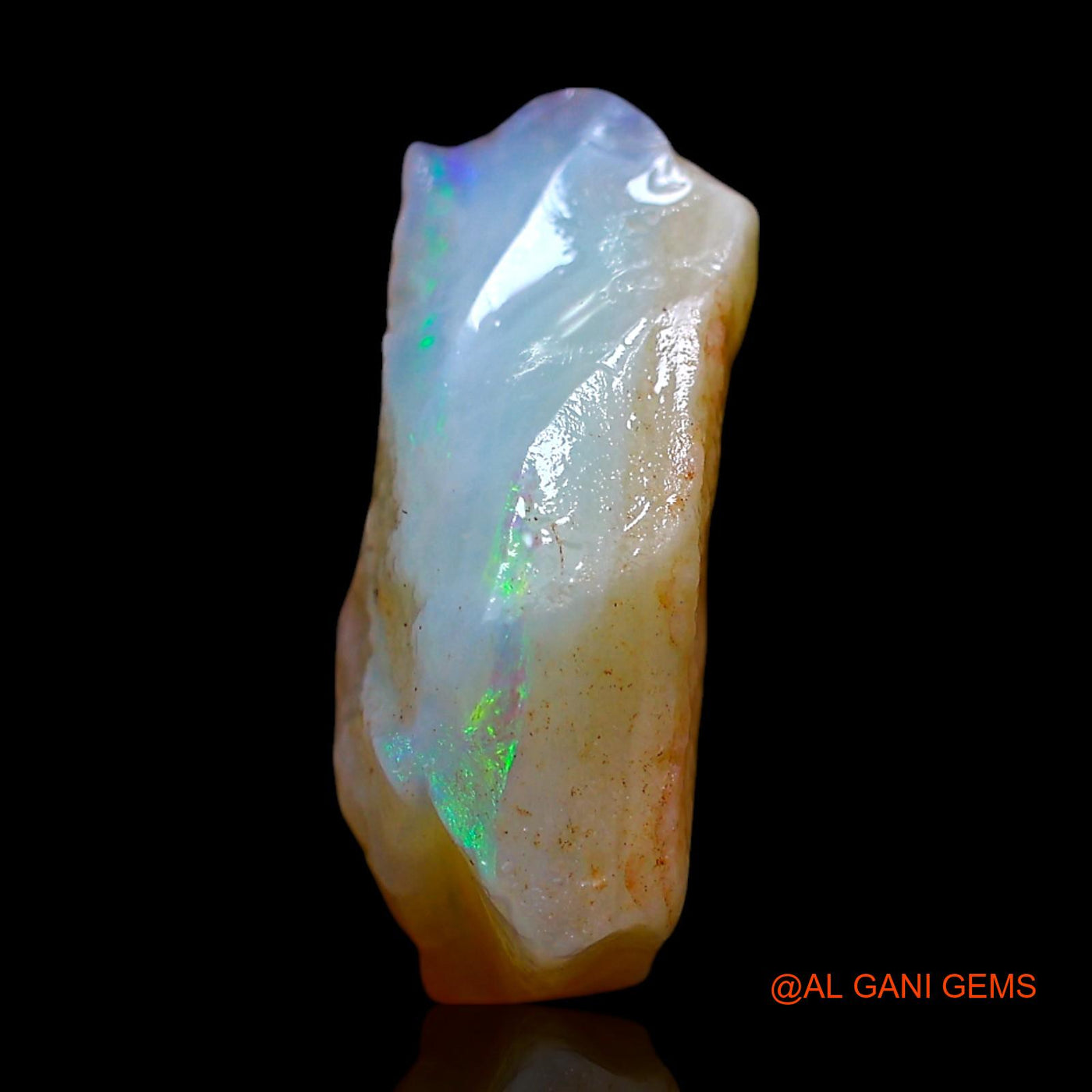 Natural Untreated Fire Opal Loose Gemstone Fancy Rough From Australia 4.00 Cts 15x6x6 mm RF-297