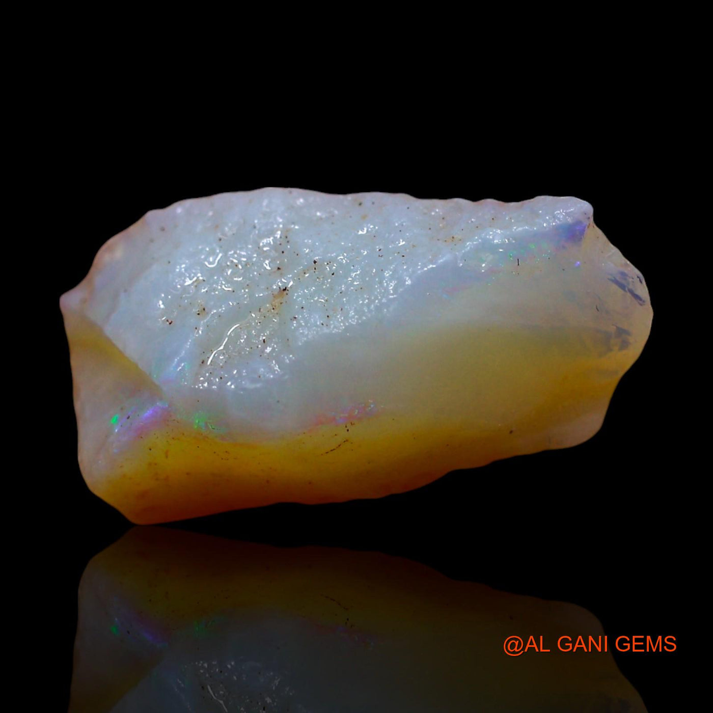 Natural Untreated Fire Opal Loose Gemstone Fancy Rough From Australia 4.00 Cts 15x6x6 mm RF-297