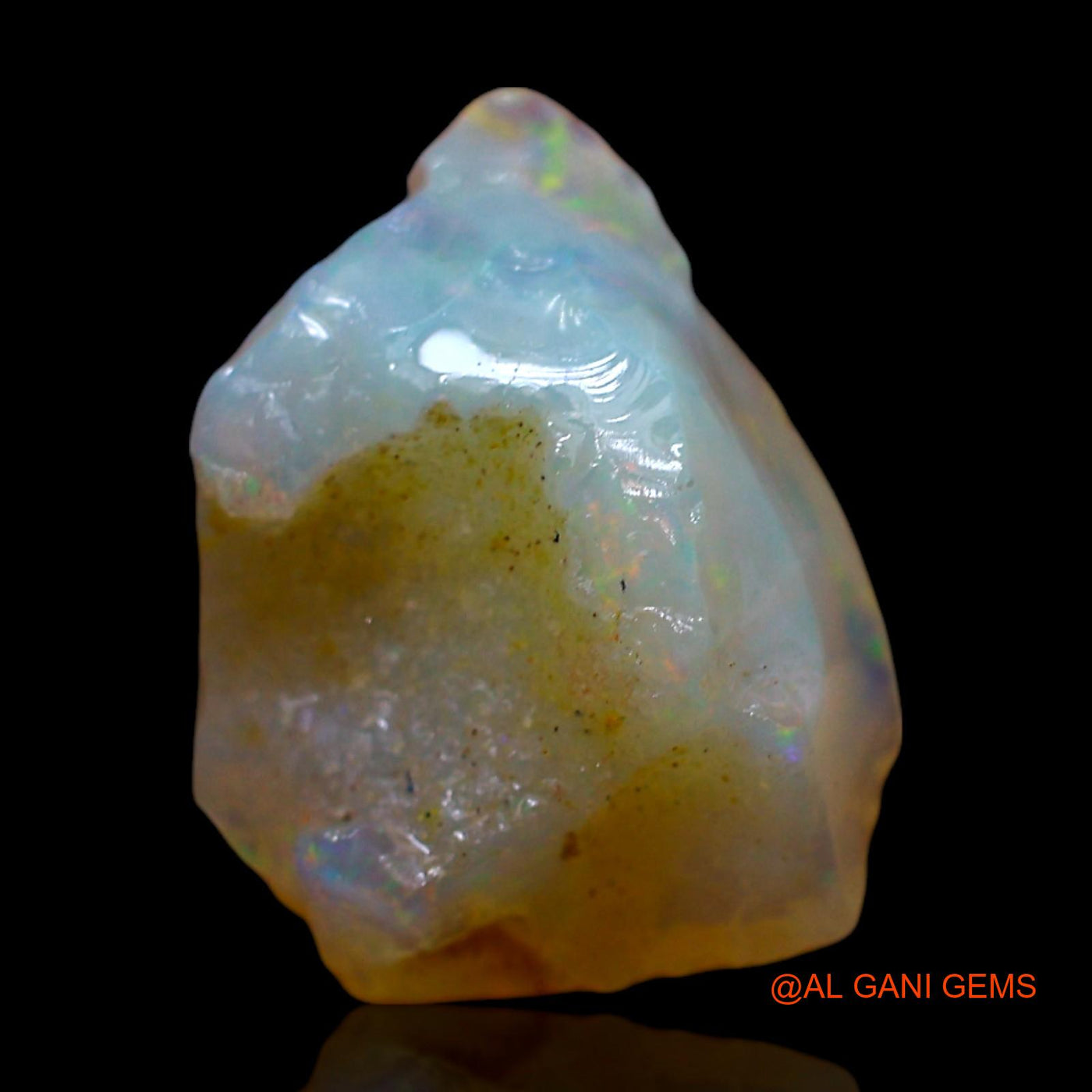 5.00 Cts Natural Australian Fire Opal Loose Gemstone Fancy Rough 14x10x6 mm RF-298