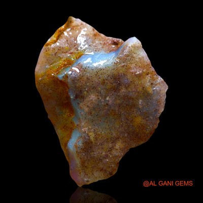 5.00 Cts Natural Australian Fire Opal Loose Gemstone Fancy Rough 23x17x3 mm RF-2