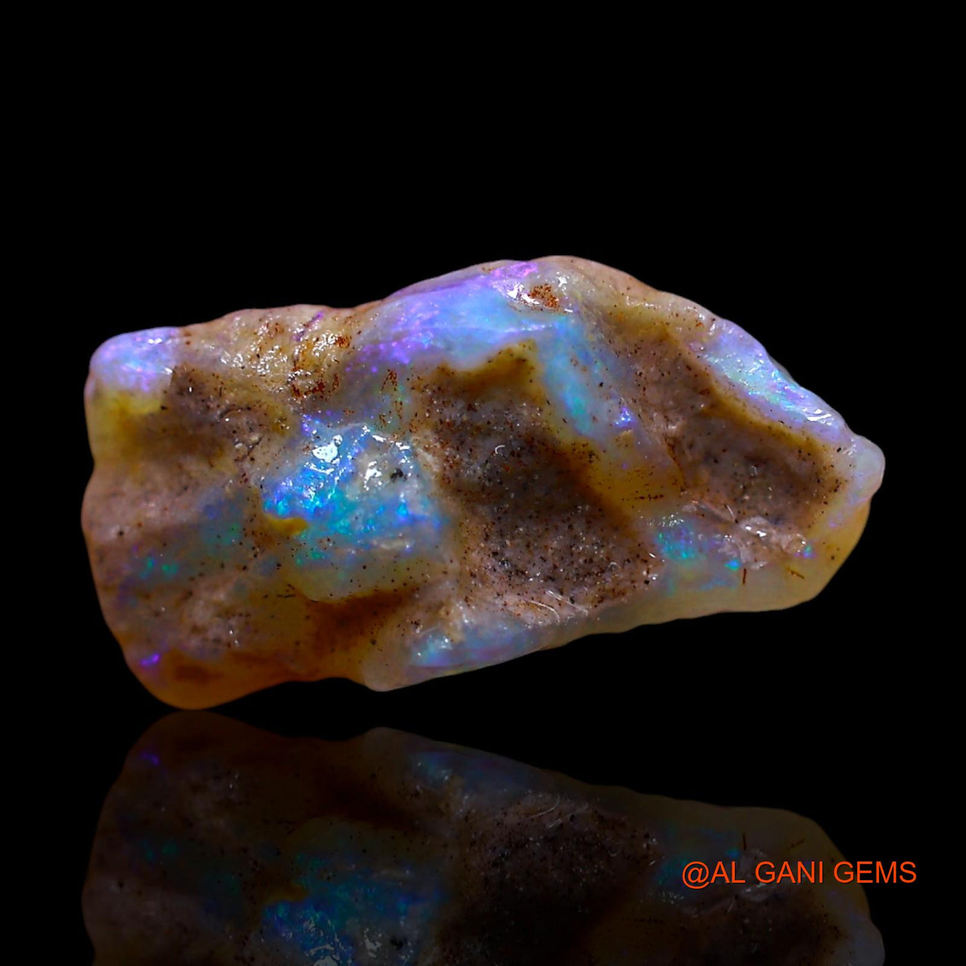 5.00 Cts Natural Australian Fire Opal Loose Gemstone Fancy Rough 14x11x6 mm RF-300