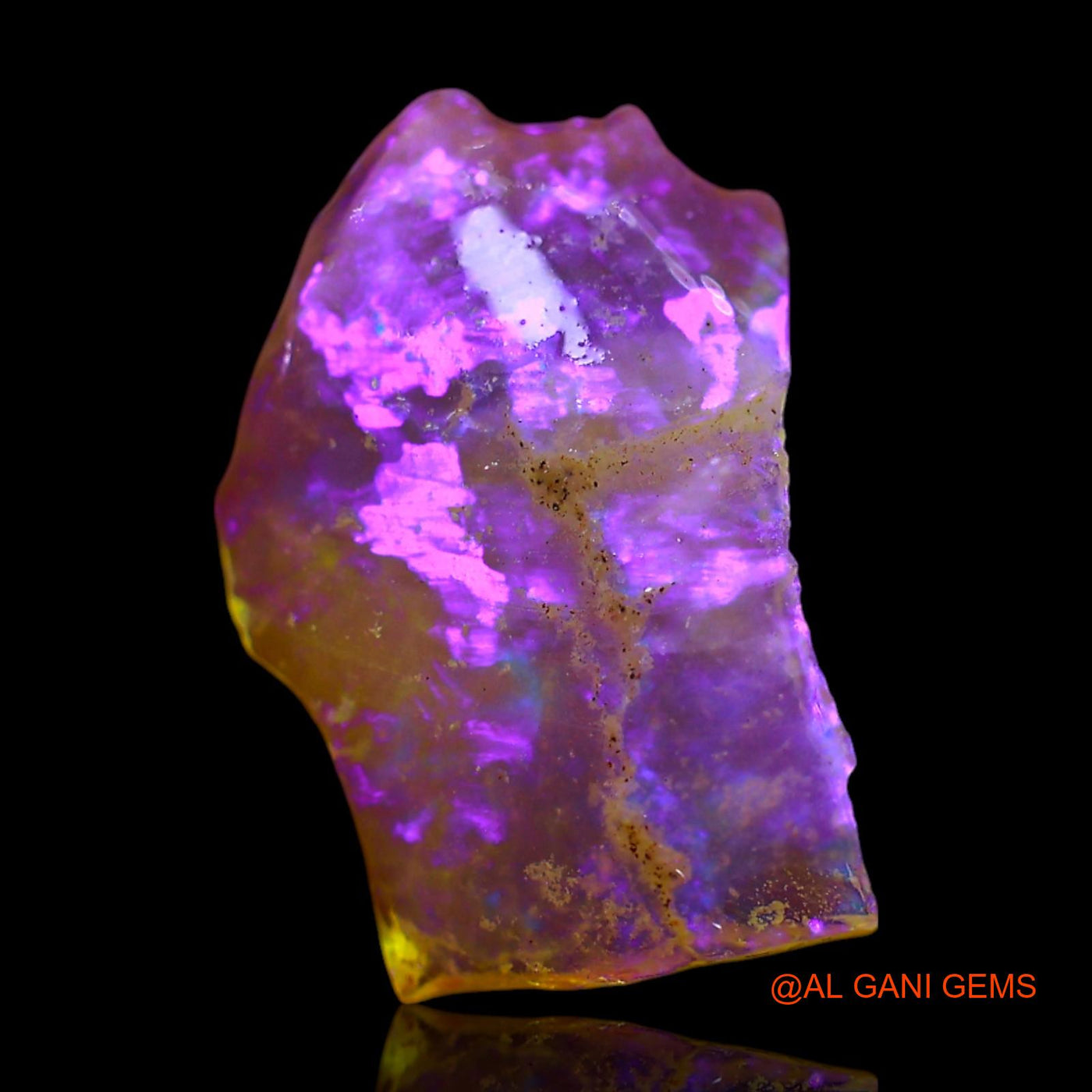 2.00 Cts Natural Australian Fire Opal Loose Gemstone Fancy Rough 15x9x3 mm RF-301