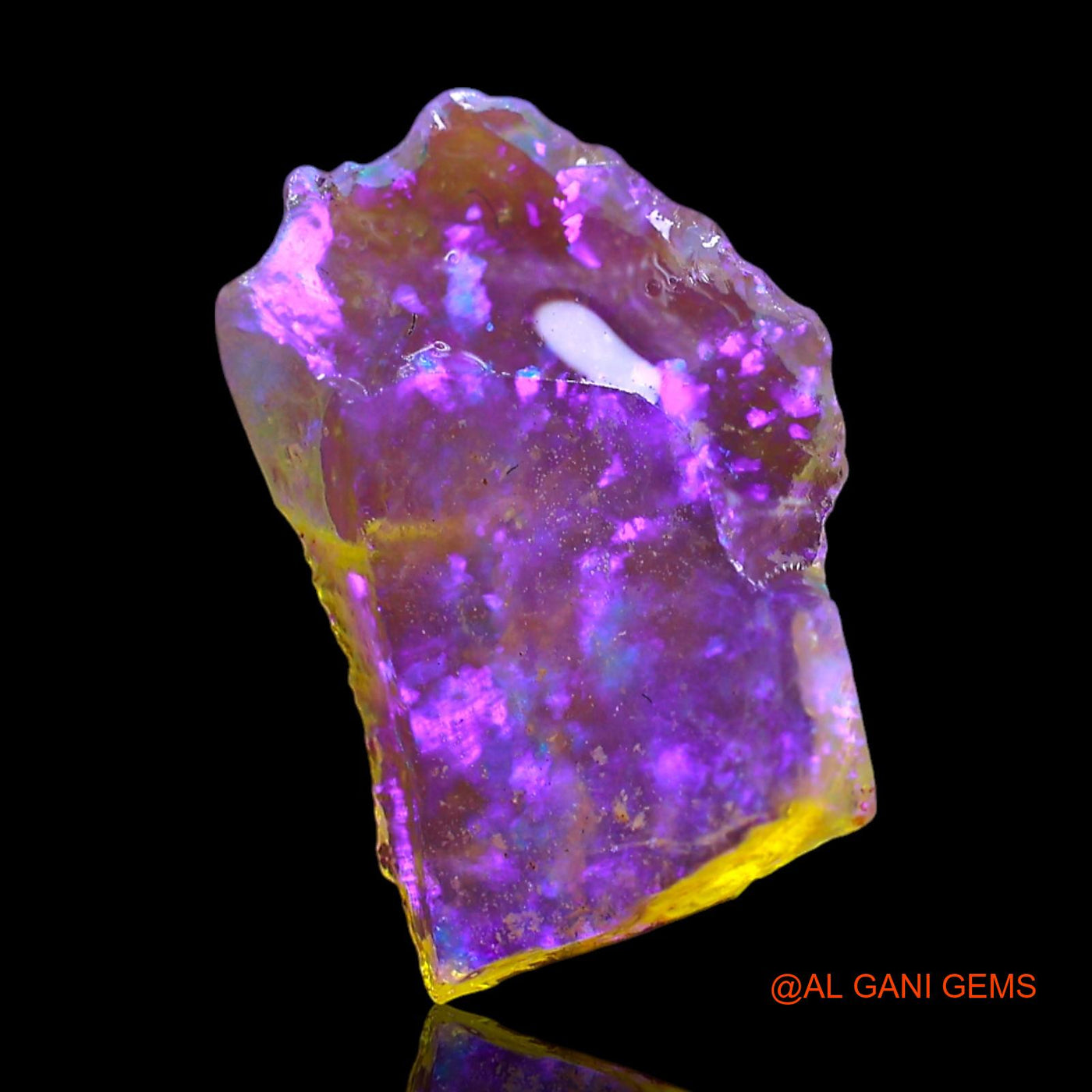 2.00 Cts Natural Australian Fire Opal Loose Gemstone Fancy Rough 15x9x3 mm RF-301