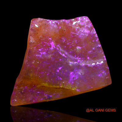 Natural Untreated Fire Opal Loose Gemstone Fancy Rough From Australia 3.00 Cts 14x11x4 mm RF-302