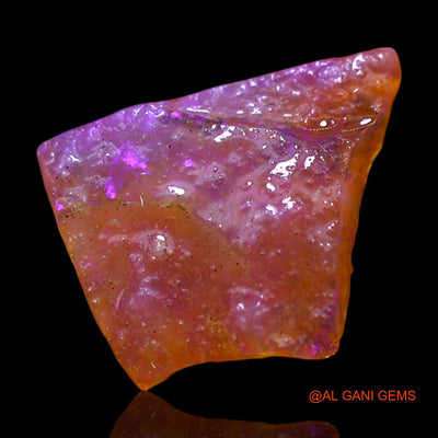 Natural Untreated Fire Opal Loose Gemstone Fancy Rough From Australia 3.00 Cts 14x11x4 mm RF-302