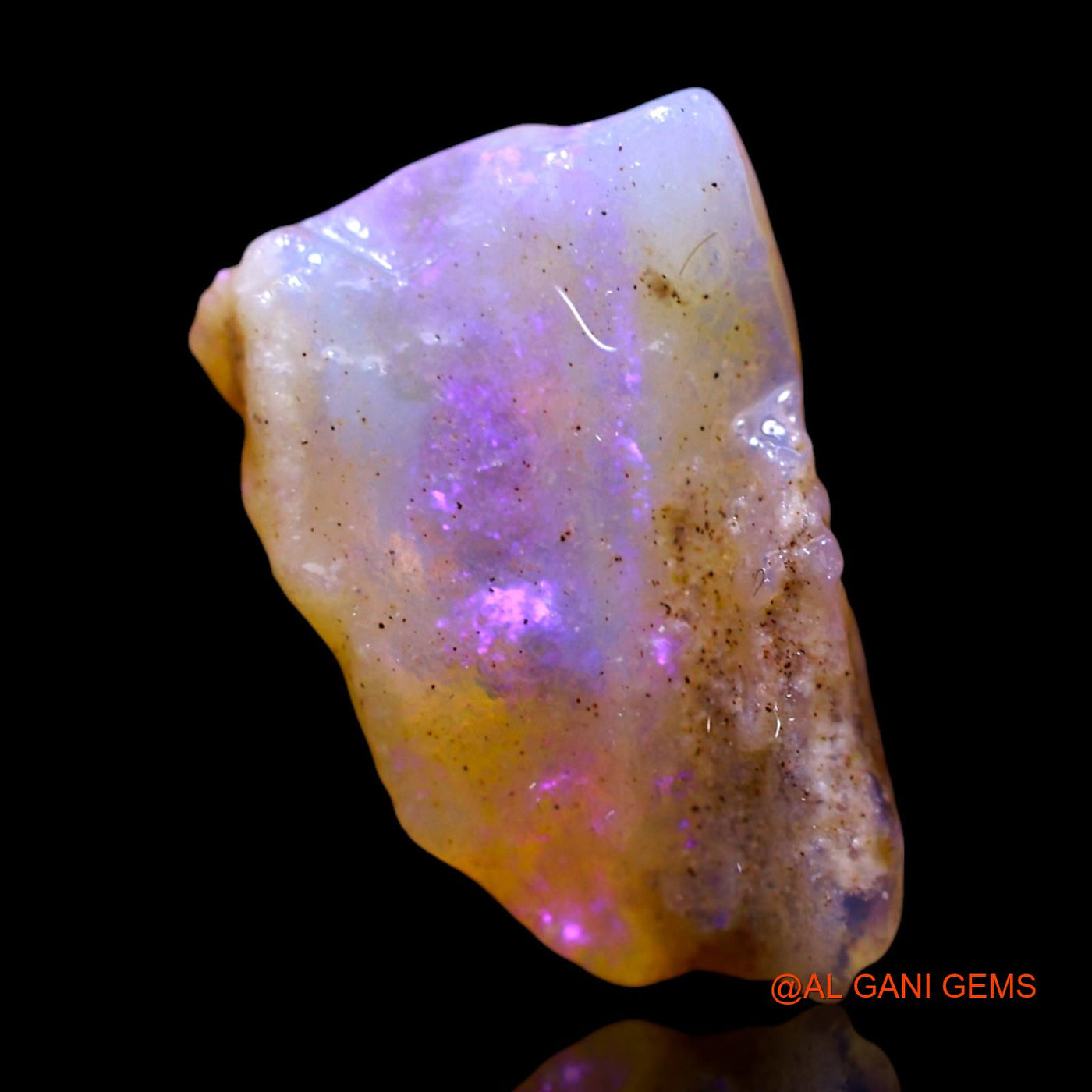 4.00 Cts Unheated Australian Fire Opal Loose Gemstone Fancy Rough Natural 15x8x5 mm RF-303