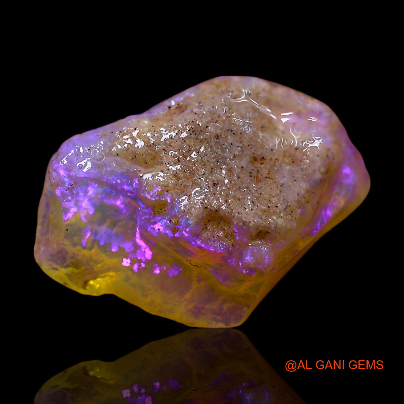 Natural Untreated Fire Opal Loose Gemstone Fancy Rough From Australia 4.00 Cts 16x12x5 mm RF-306