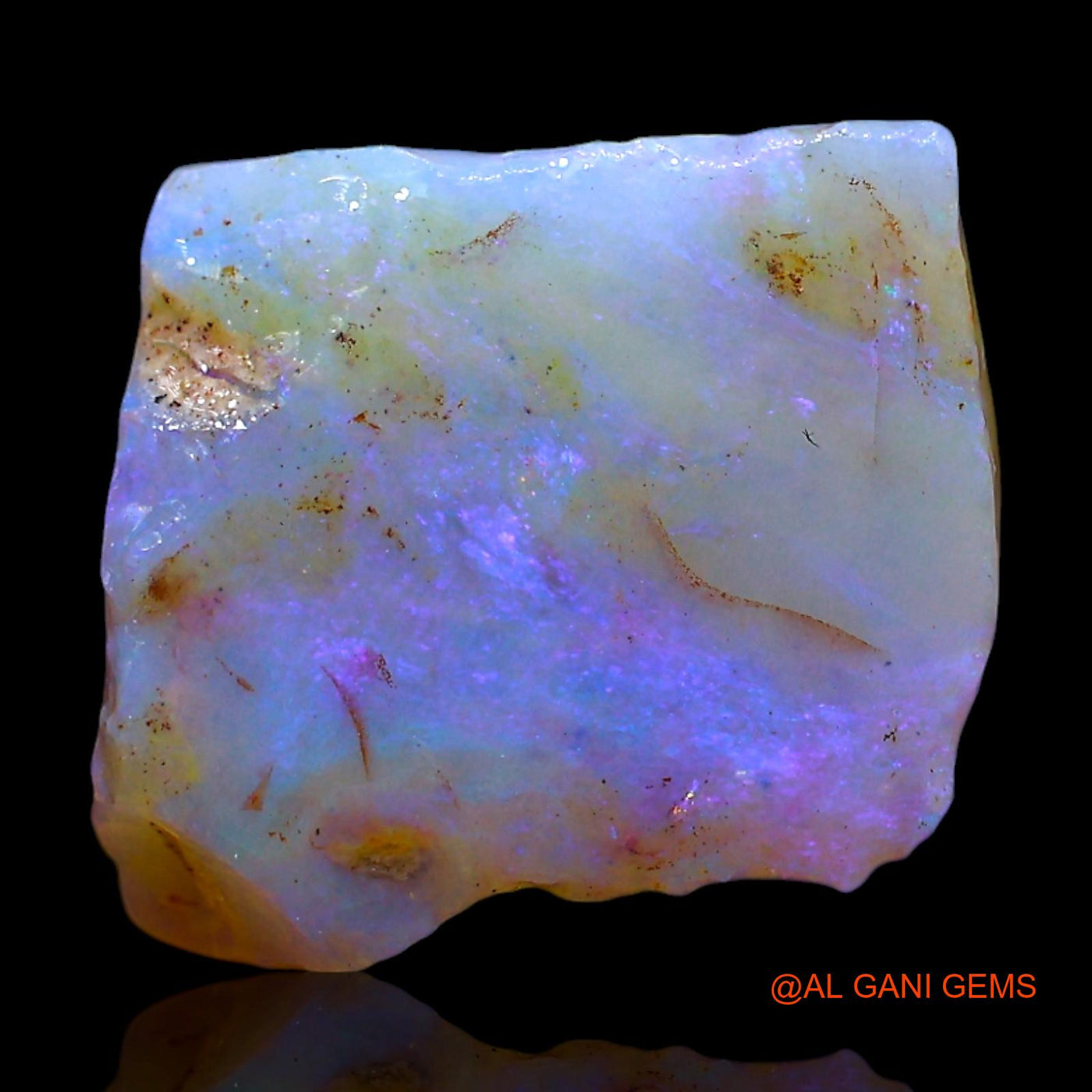 4.00 Cts Natural Australian Fire Opal Loose Gemstone Fancy Rough 12x11x5 mm RF-307