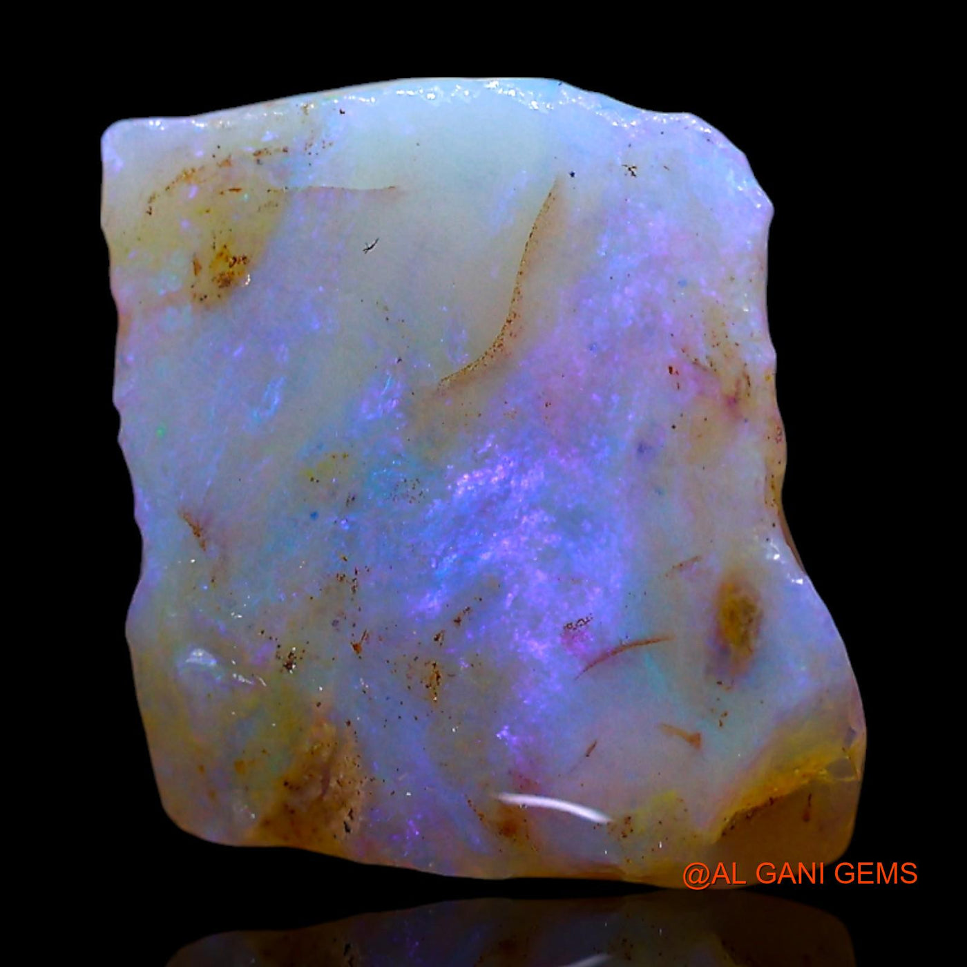 4.00 Cts Natural Australian Fire Opal Loose Gemstone Fancy Rough 12x11x5 mm RF-307