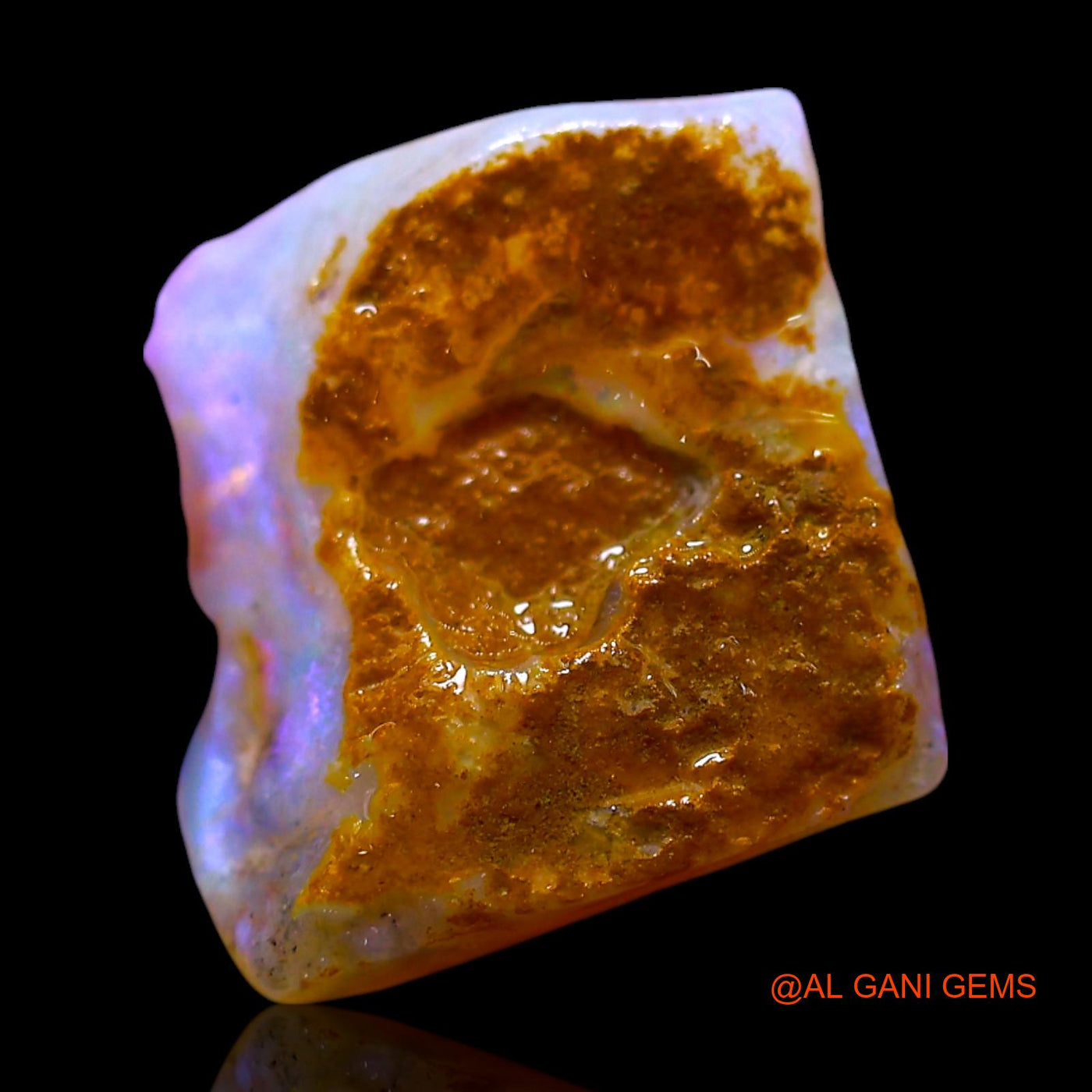 4.00 Cts Natural Australian Fire Opal Loose Gemstone Fancy Rough 12x11x5 mm RF-307