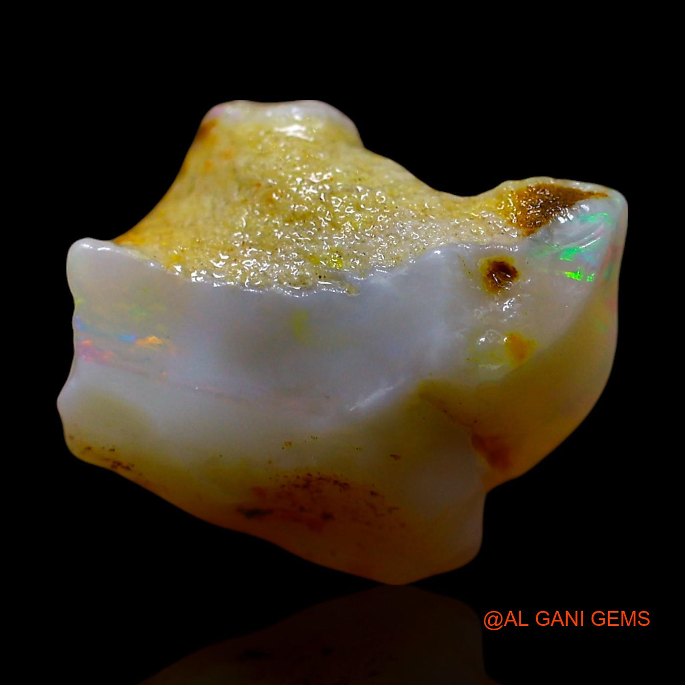 4.00 Cts Natural Australian Fire Opal Loose Gemstone Fancy Rough 14x10x6 mm RF-314