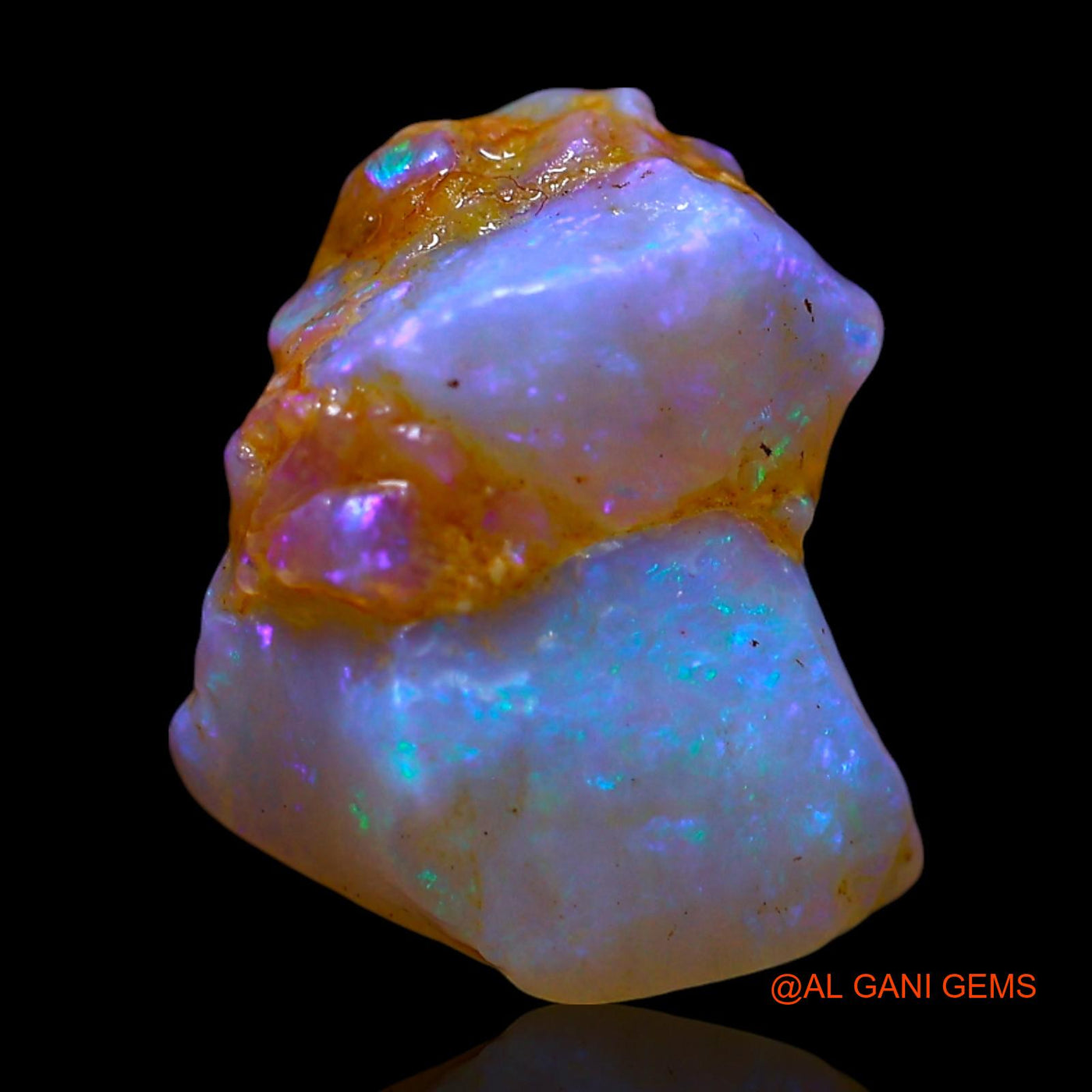 5.00 Cts Natural Australian Fire Opal Loose Gemstone Fancy Rough 14x11x8 mm RF-315