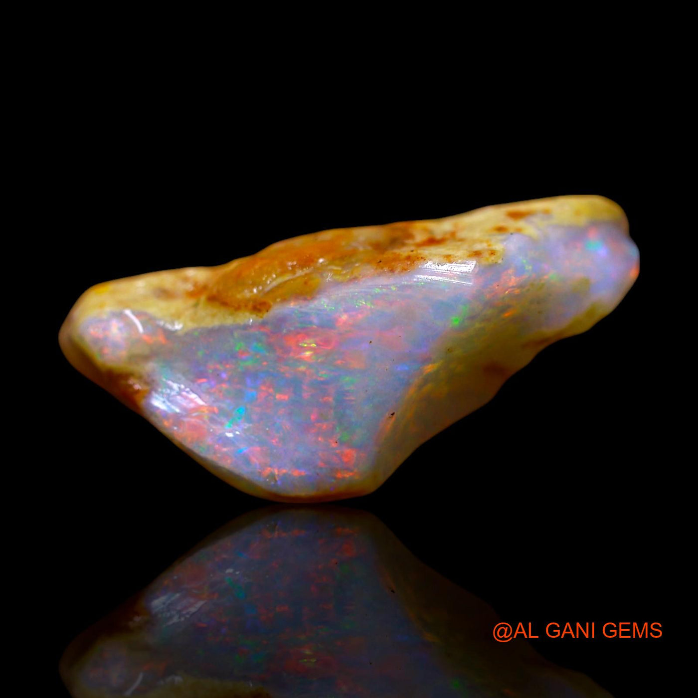 4.00 Cts Natural Australian Fire Opal Loose Gemstone Fancy Rough 18x8x7 mm RF-31