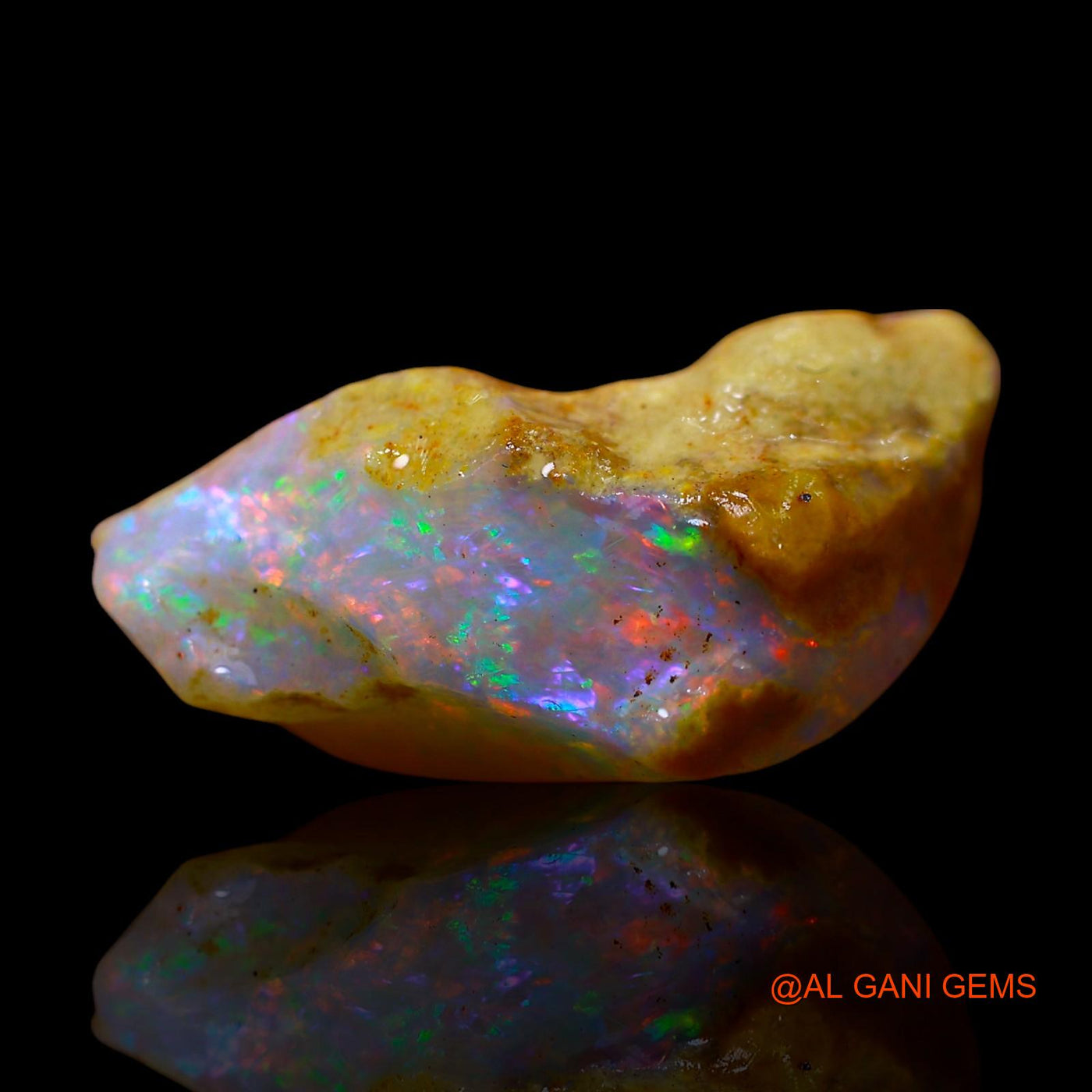 4.00 Cts Natural Australian Fire Opal Loose Gemstone Fancy Rough 18x8x7 mm RF-31
