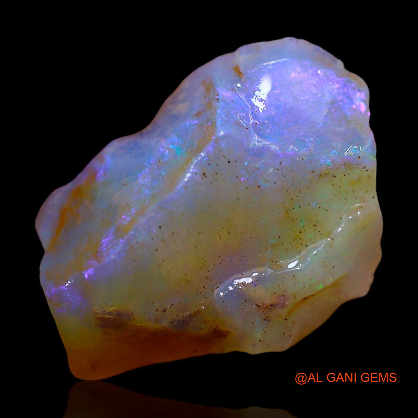 4.00 Cts Unheated Australian Fire Opal Loose Gemstone Fancy Rough Natural 15x10x6 mm RF-335