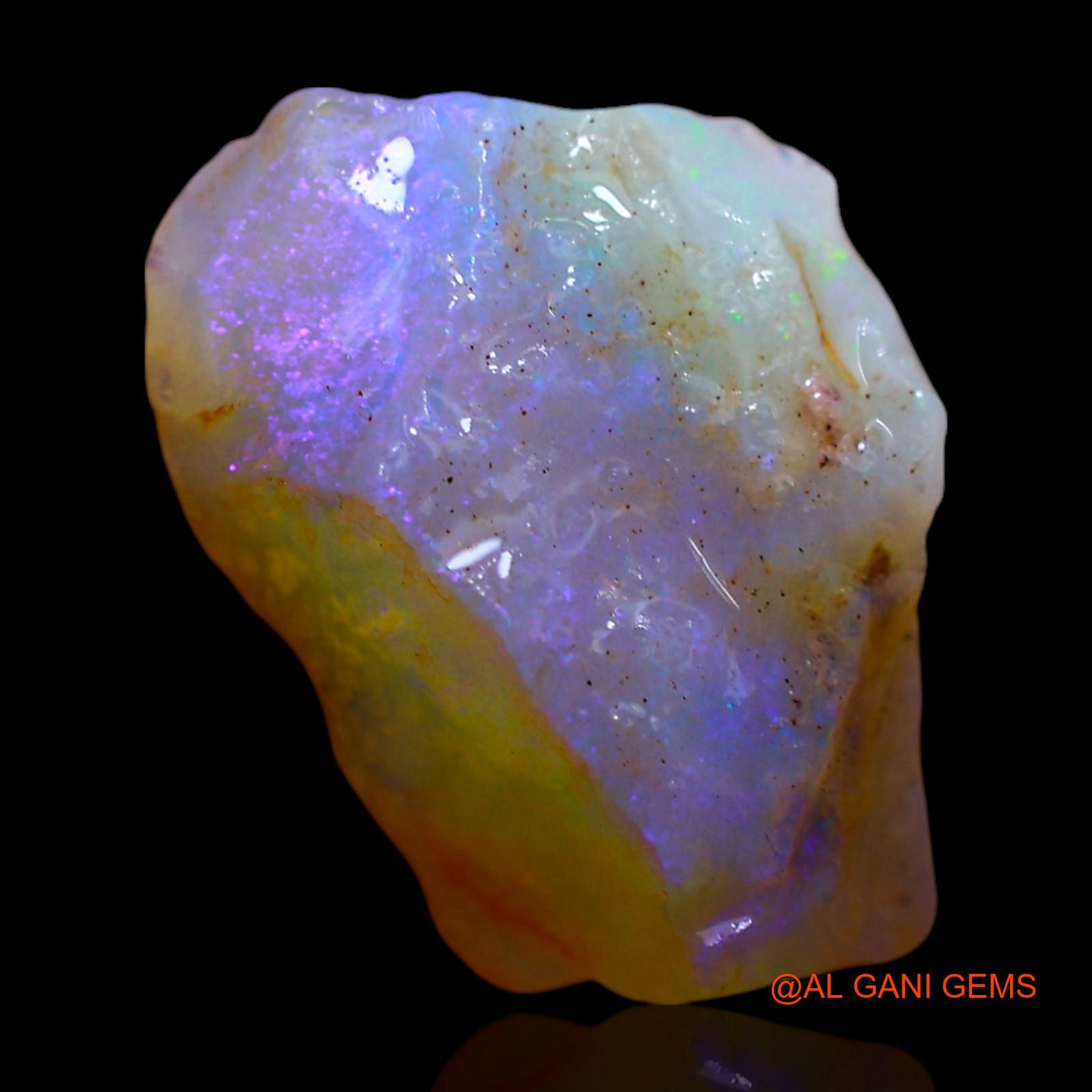 4.00 Cts Unheated Australian Fire Opal Loose Gemstone Fancy Rough Natural 15x10x6 mm RF-335