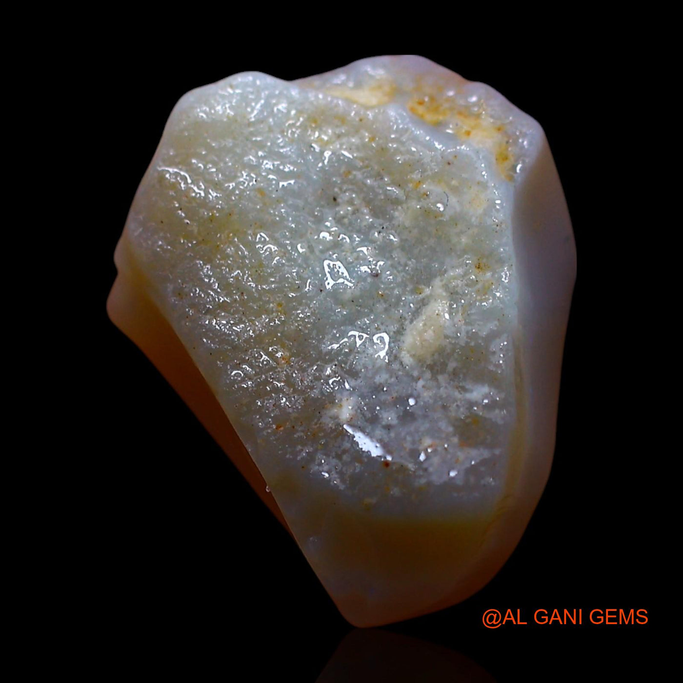 Natural Untreated Fire Opal Loose Gemstone Fancy Rough From Australia 5.00 Cts 13x11x8 mm RF-339