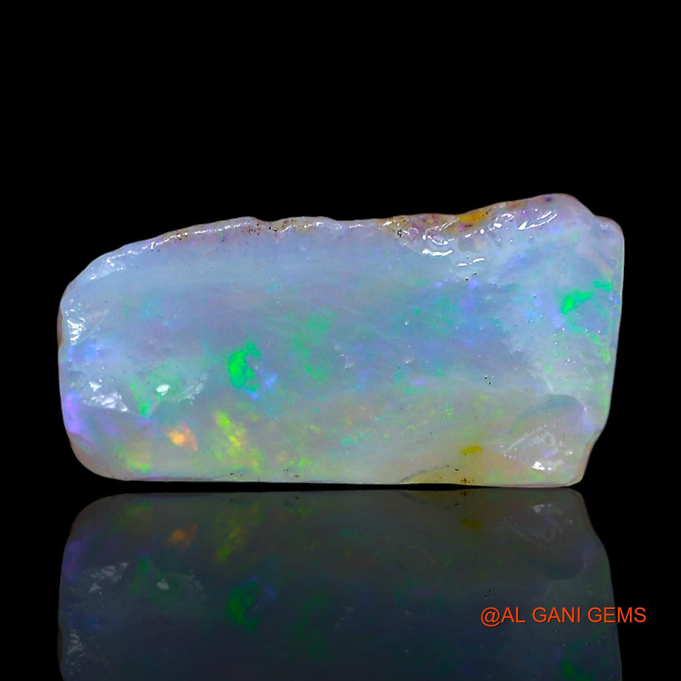 Natural Fire Opal Gemstone 4.00 Cts Loose Fancy Rough From Australia 13x10x6 mm RF-341