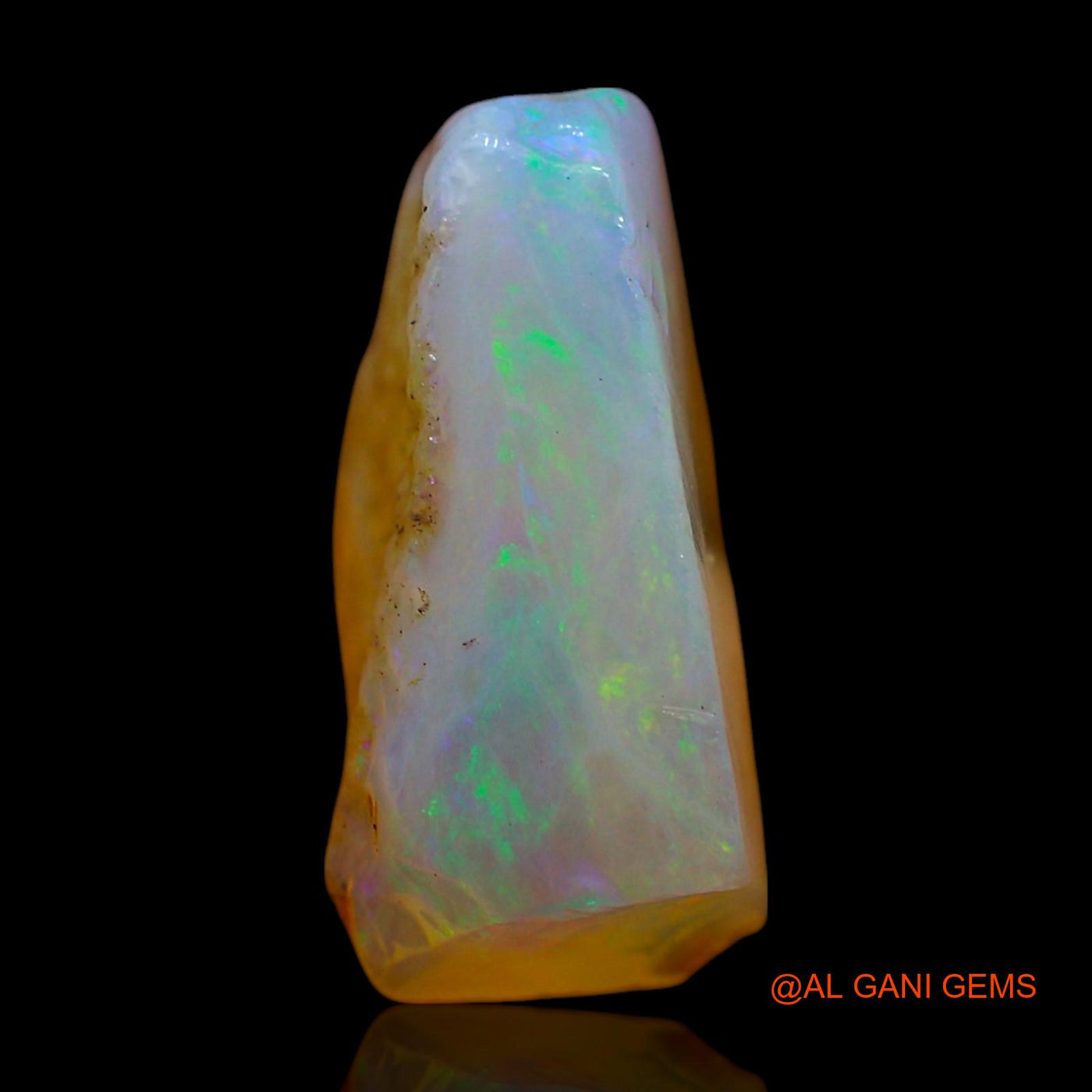 Natural Fire Opal Gemstone 4.00 Cts Loose Fancy Rough From Australia 13x10x6 mm RF-341