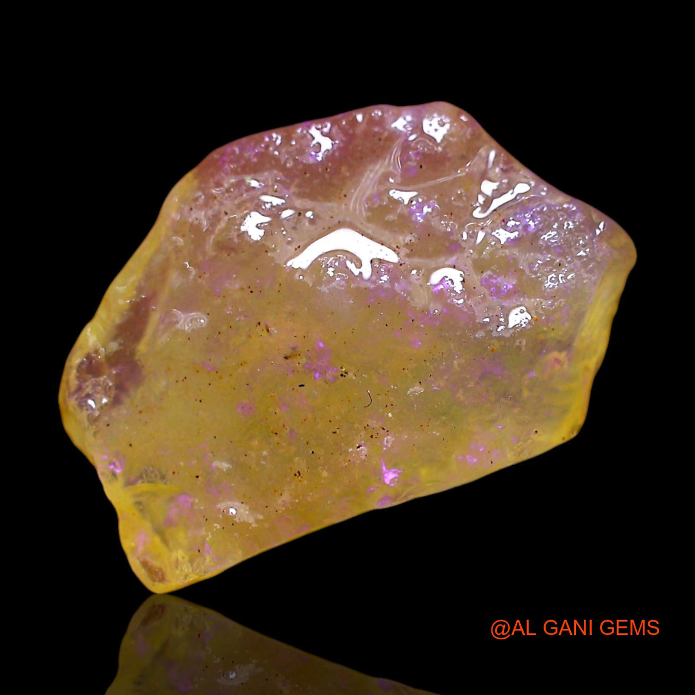 3.00 Cts Natural Australian Fire Opal Loose Gemstone Fancy Rough 14x10x4 mm RF-345