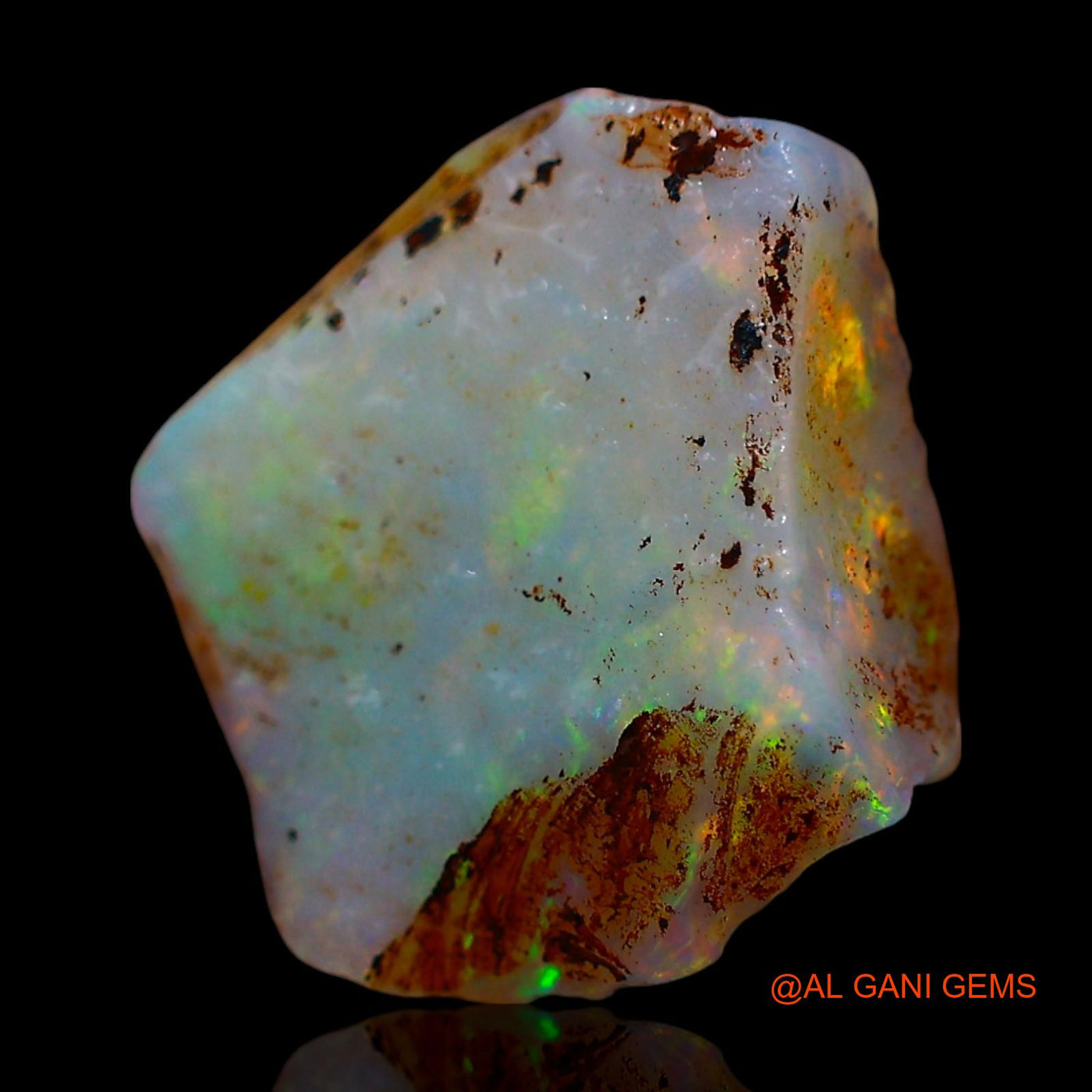 4.00 Cts Natural Australian Fire Opal Loose Gemstone Fancy Rough 12x11x4 mm RF-354