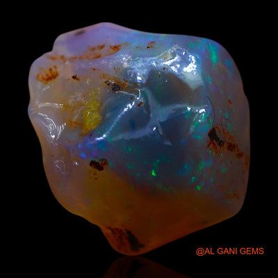 Natural Untreated Fire Opal Loose Gemstone Fancy Rough From Australia 4.00 Cts 12x10x6 mm RF-355