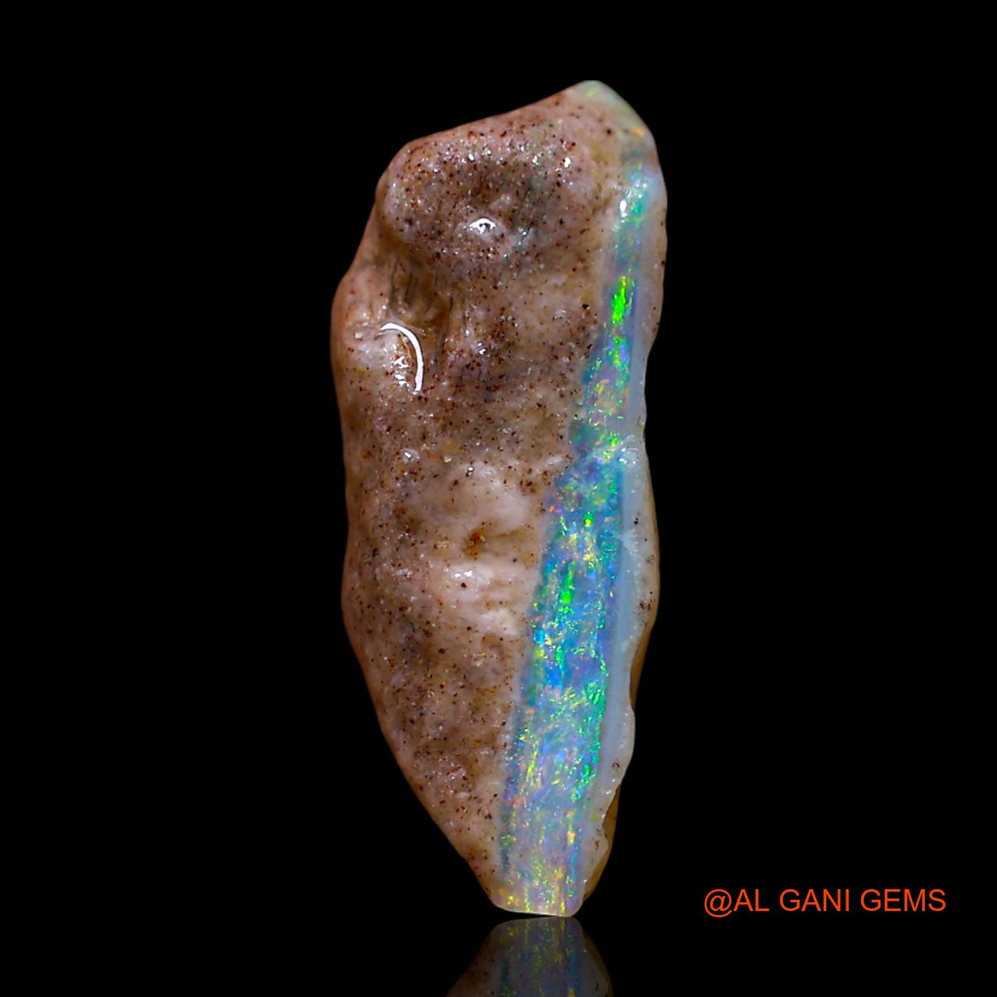 3.00 Cts Natural Australian Fire Opal Loose Gemstone Fancy Rough 15x9x5 mm RF-357