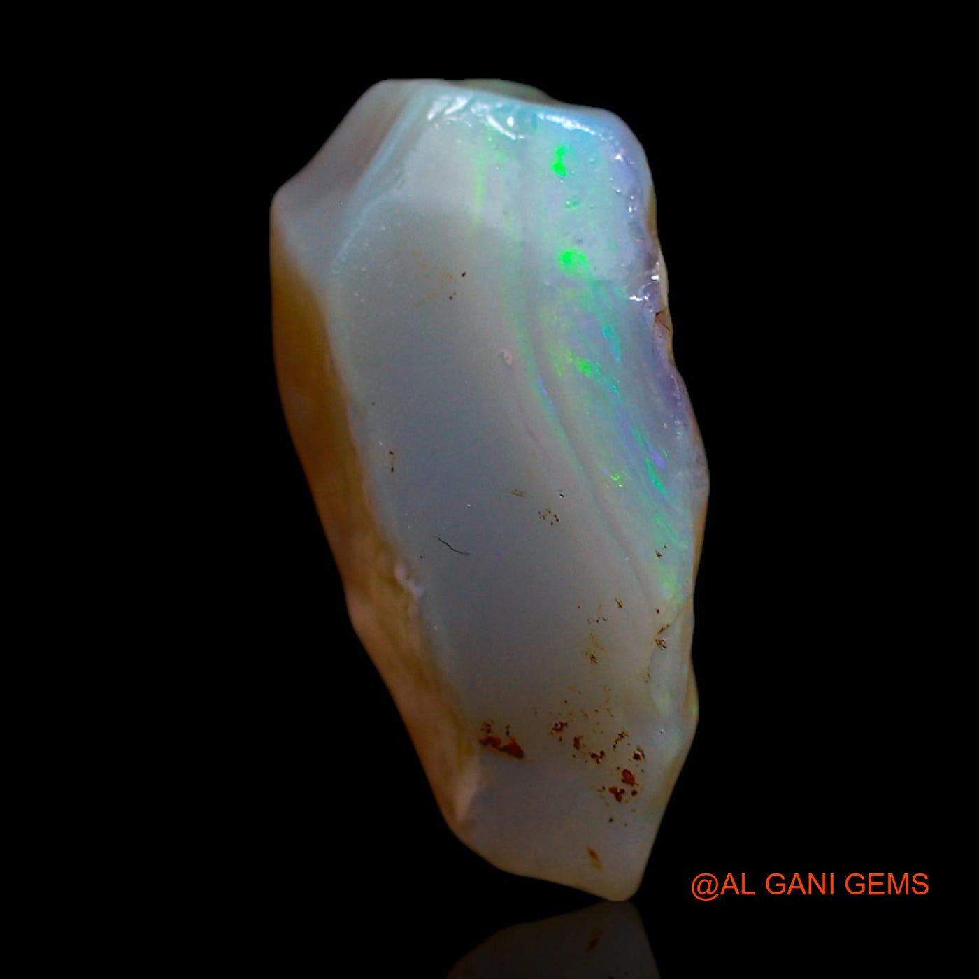 Natural Untreated Fire Opal Loose Gemstone Fancy Rough From Australia 4.00 Cts 14x8x6 mm RF-358